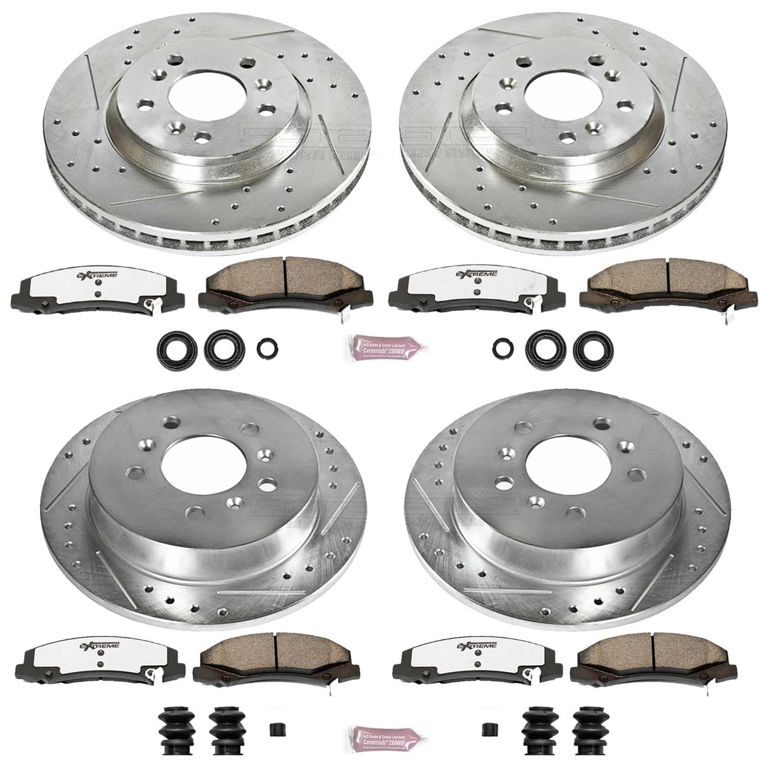 Power Stop - K1438-26 - Front and Rear - Disc Brake Pad and Rotor Kit image 1