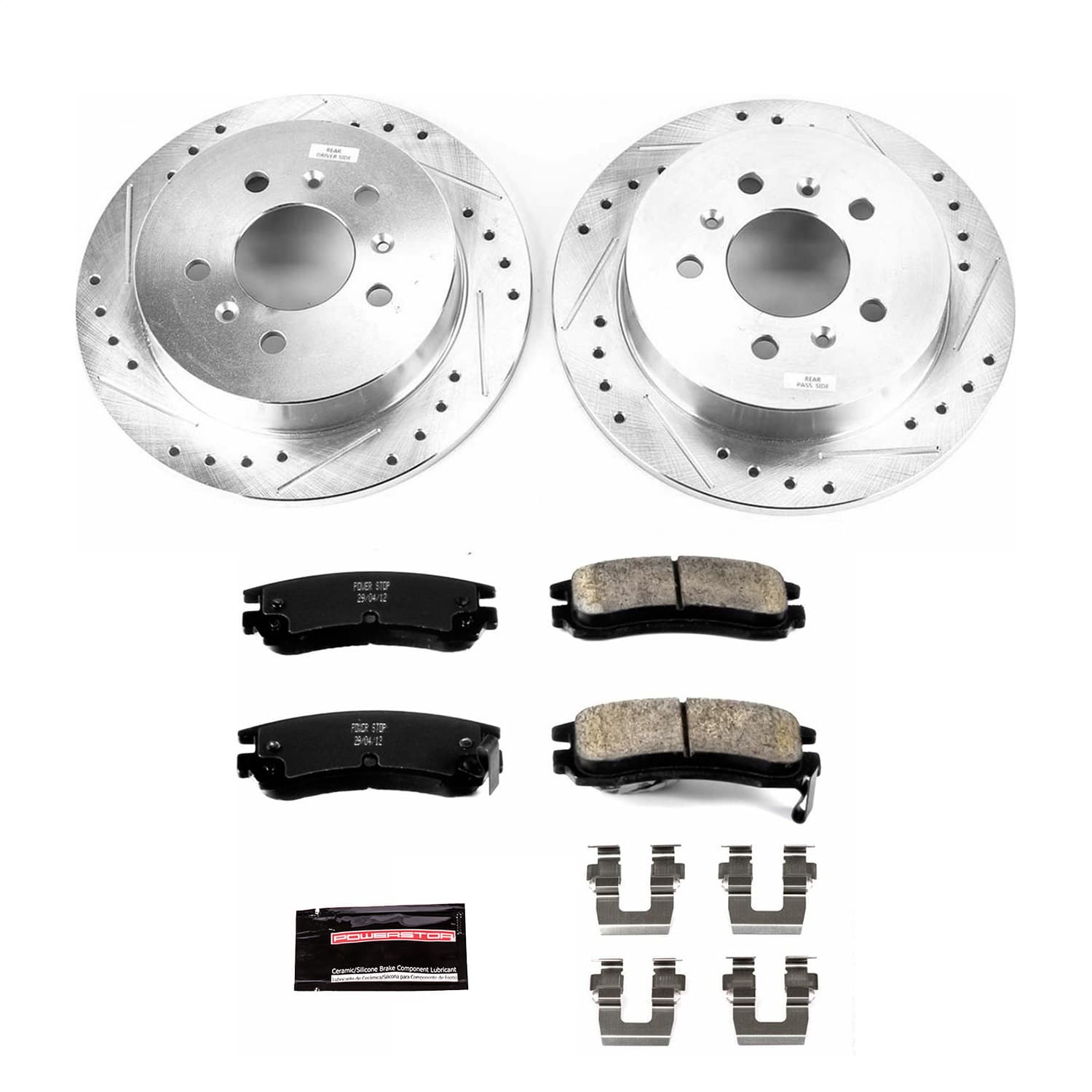 Power Stop - K1440 - Rear - Disc Brake Pad and Rotor Kit image 1