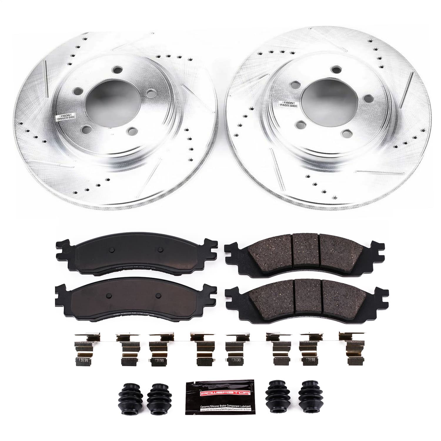 Power Stop - K1441 - Front - Disc Brake Pad and Rotor Kit image 1