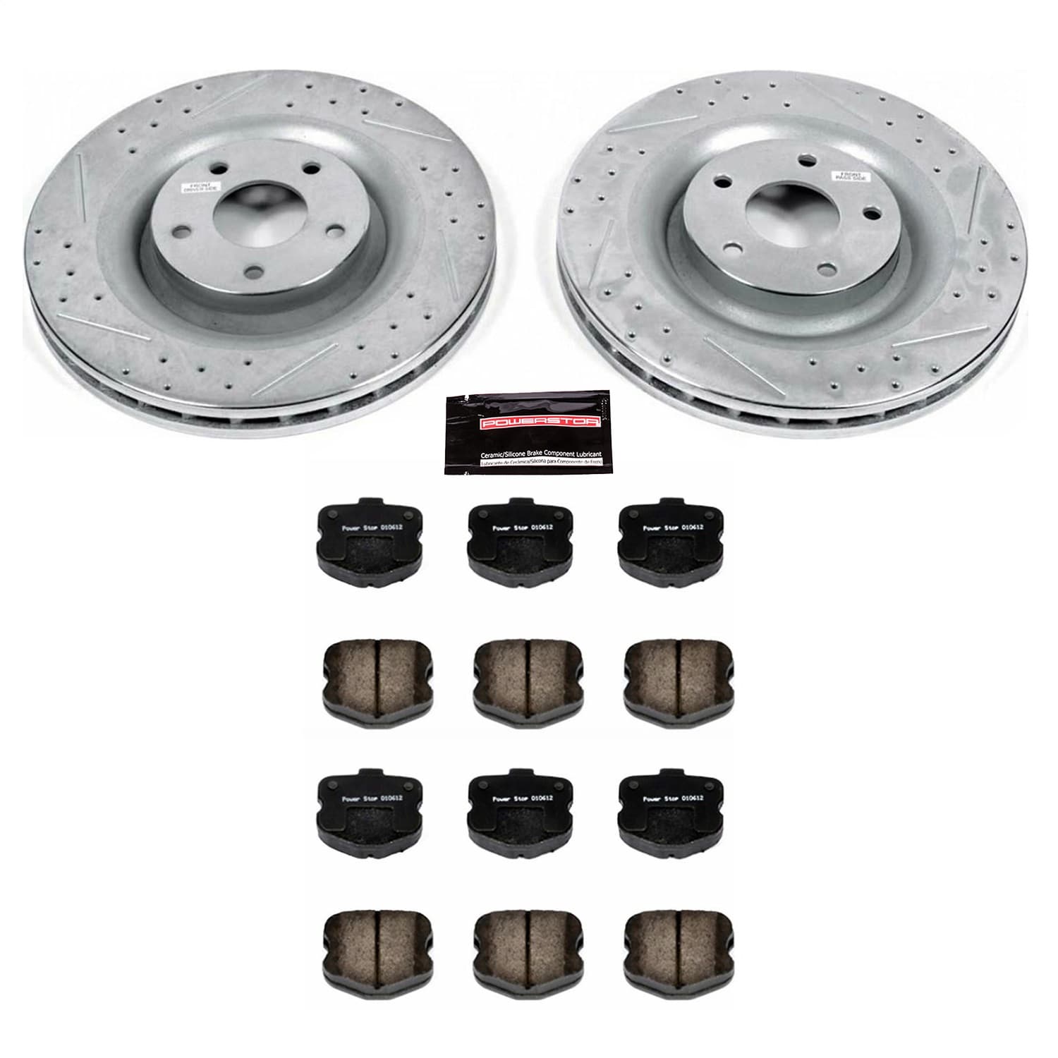 Power Stop - K1444 - Front - Disc Brake Pad and Rotor Kit image 1