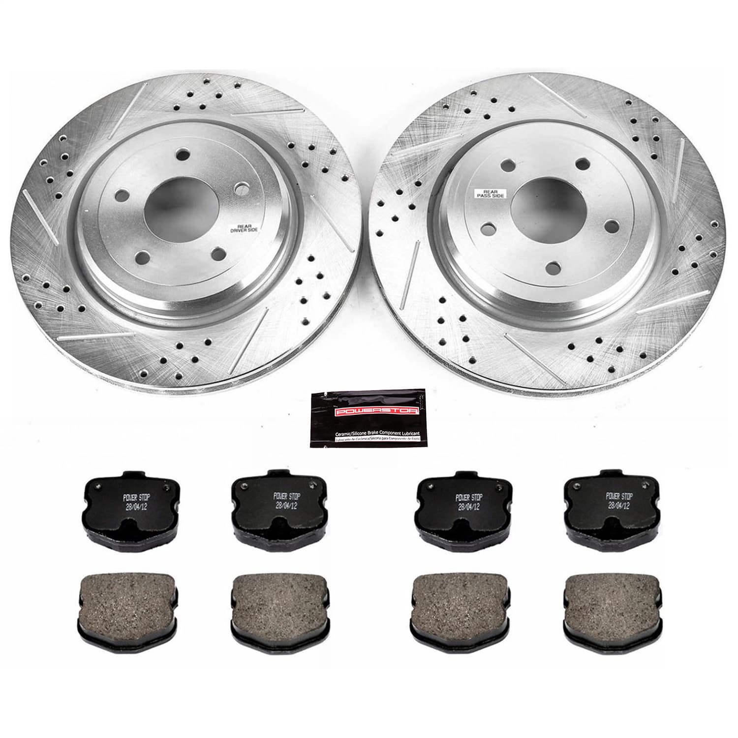 Power Stop - K1446 - Rear - Disc Brake Pad and Rotor Kit image 1