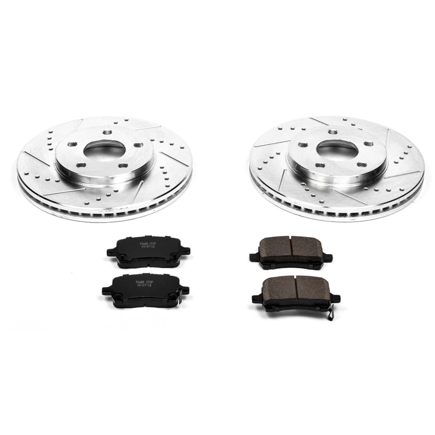 Power Stop - K1448 - Front - Disc Brake Pad and Rotor Kit image 1