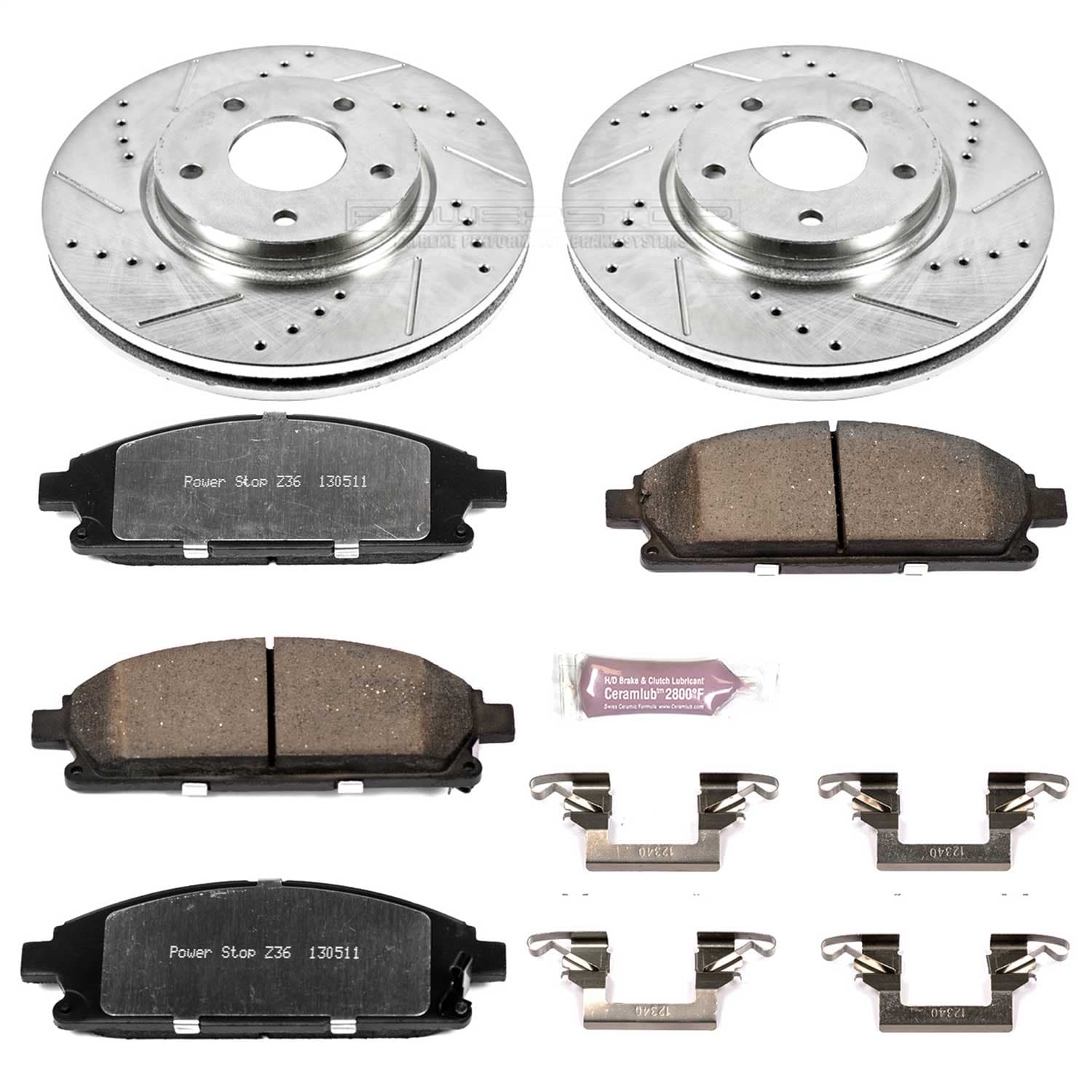 Power Stop - K150-36 - Front - Disc Brake Pad and Rotor Kit image 1
