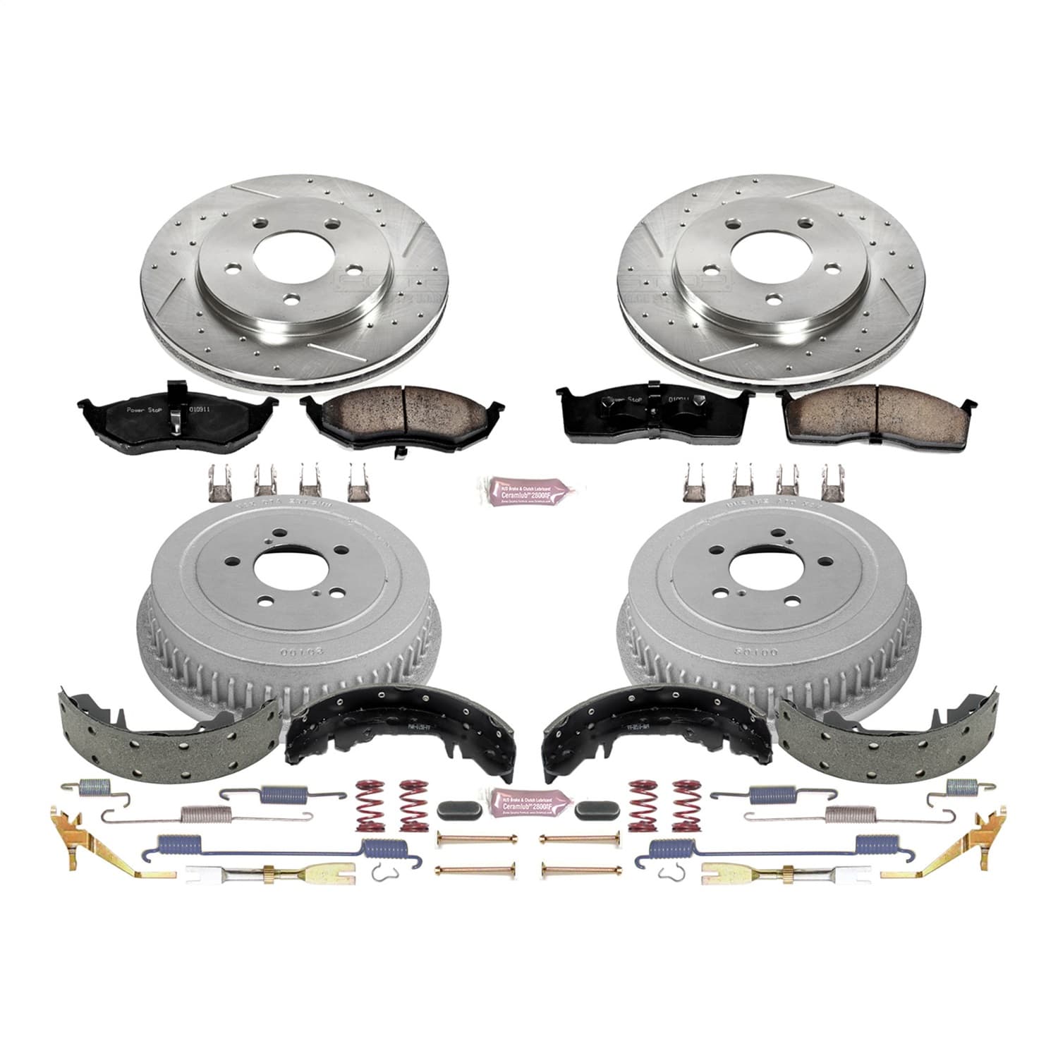 Power Stop - K15011DK - Complete Vehicle Disc/Drum Brake Kit image 3