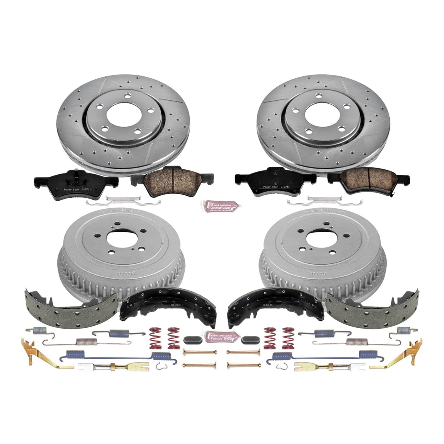 Power Stop - K15014DK - Complete Vehicle Disc/Drum Brake Kit image 3