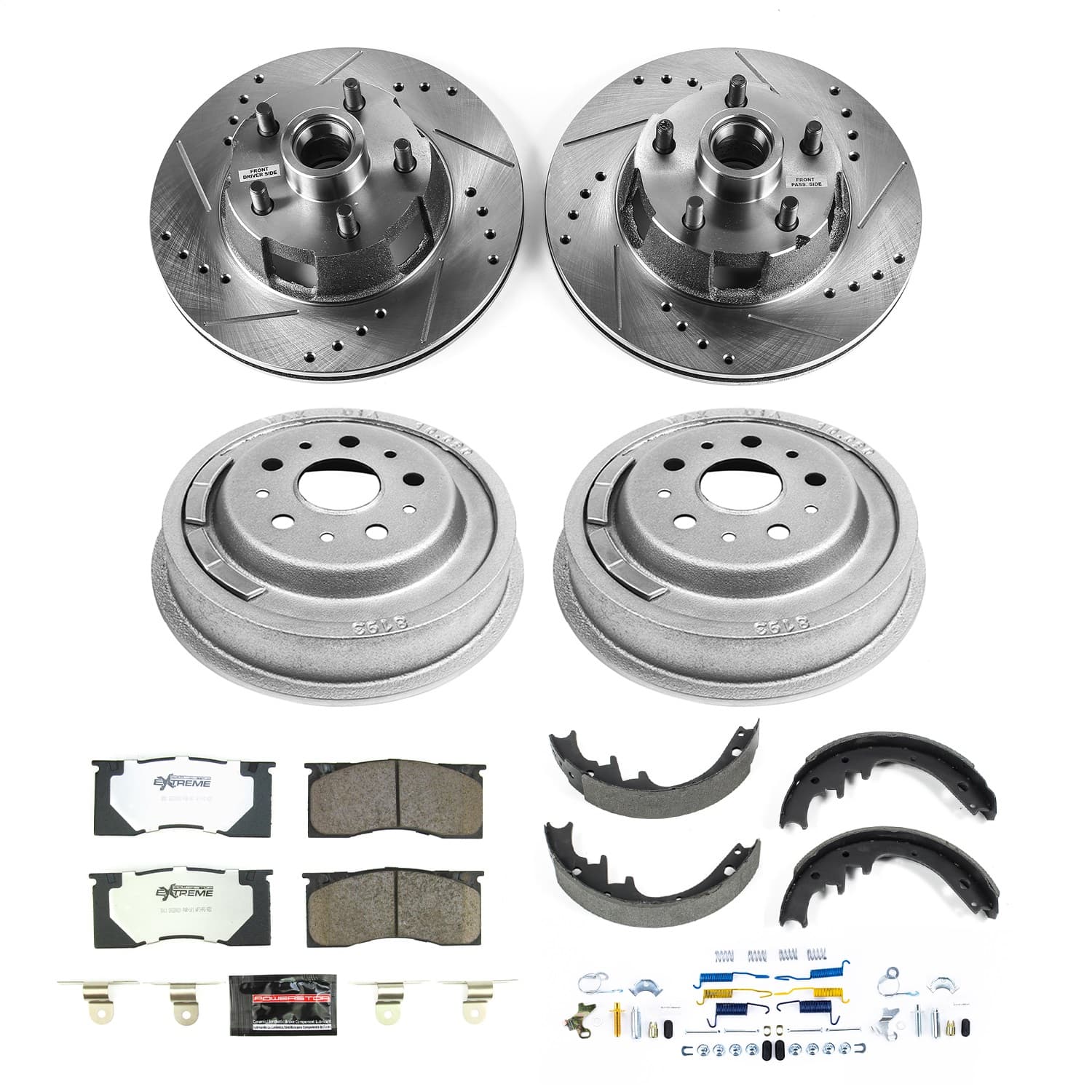 Power Stop - K15015DK-26 - Complete Vehicle Disc/Drum Brake Kit image 1
