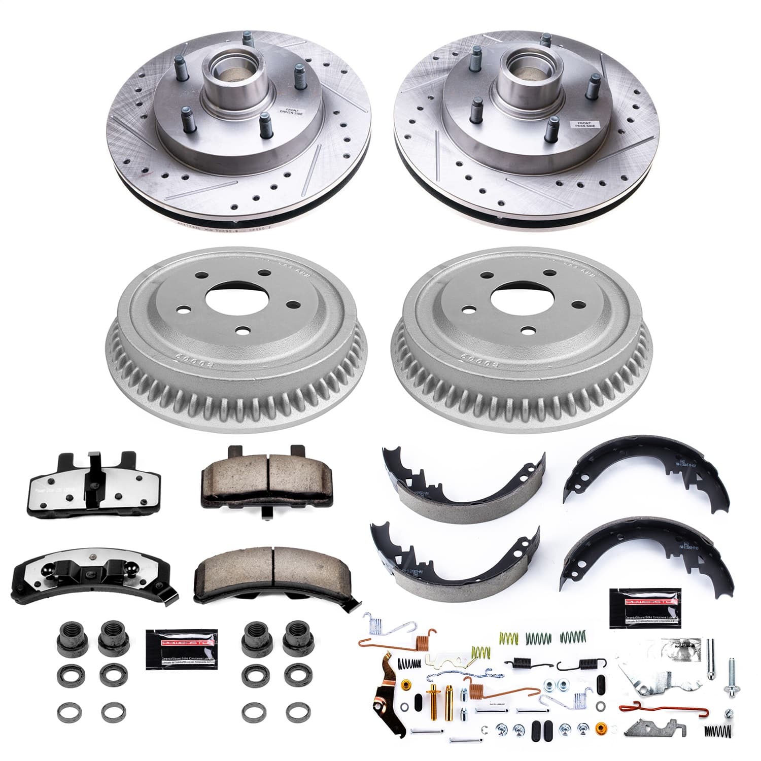 Power Stop - K15032DK-36 - Complete Vehicle Disc/Drum Brake Kit image 1