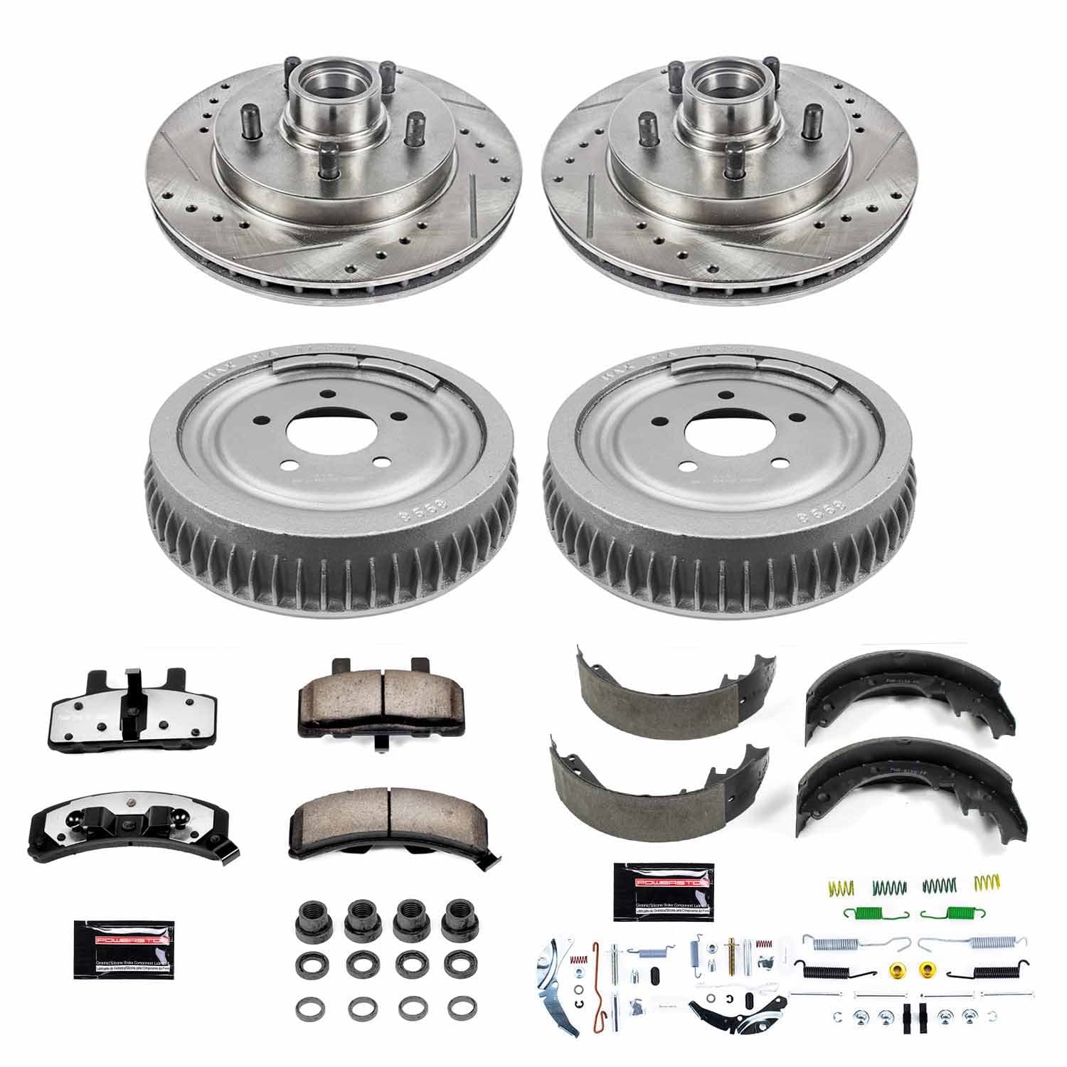 Power Stop - K15036DK-36 - Complete Vehicle Disc/Drum Brake Kit image 1