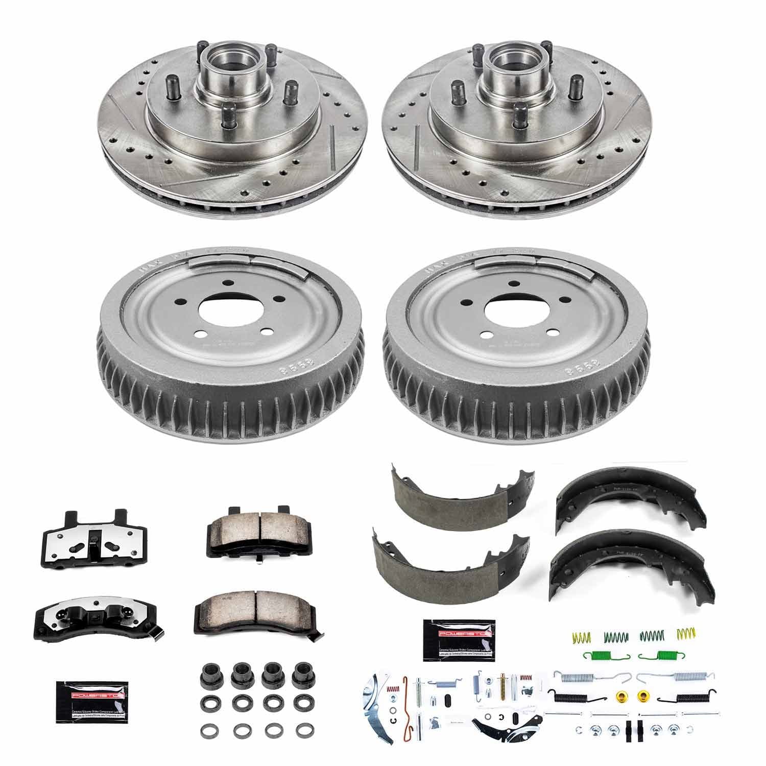 Power Stop - K15038DK-36 - Complete Vehicle Disc/Drum Brake Kit image 1