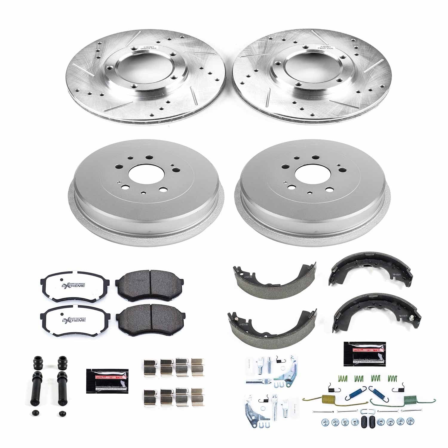 Power Stop - K15039DK-36 - Complete Vehicle Disc/Drum Brake Kit image 1