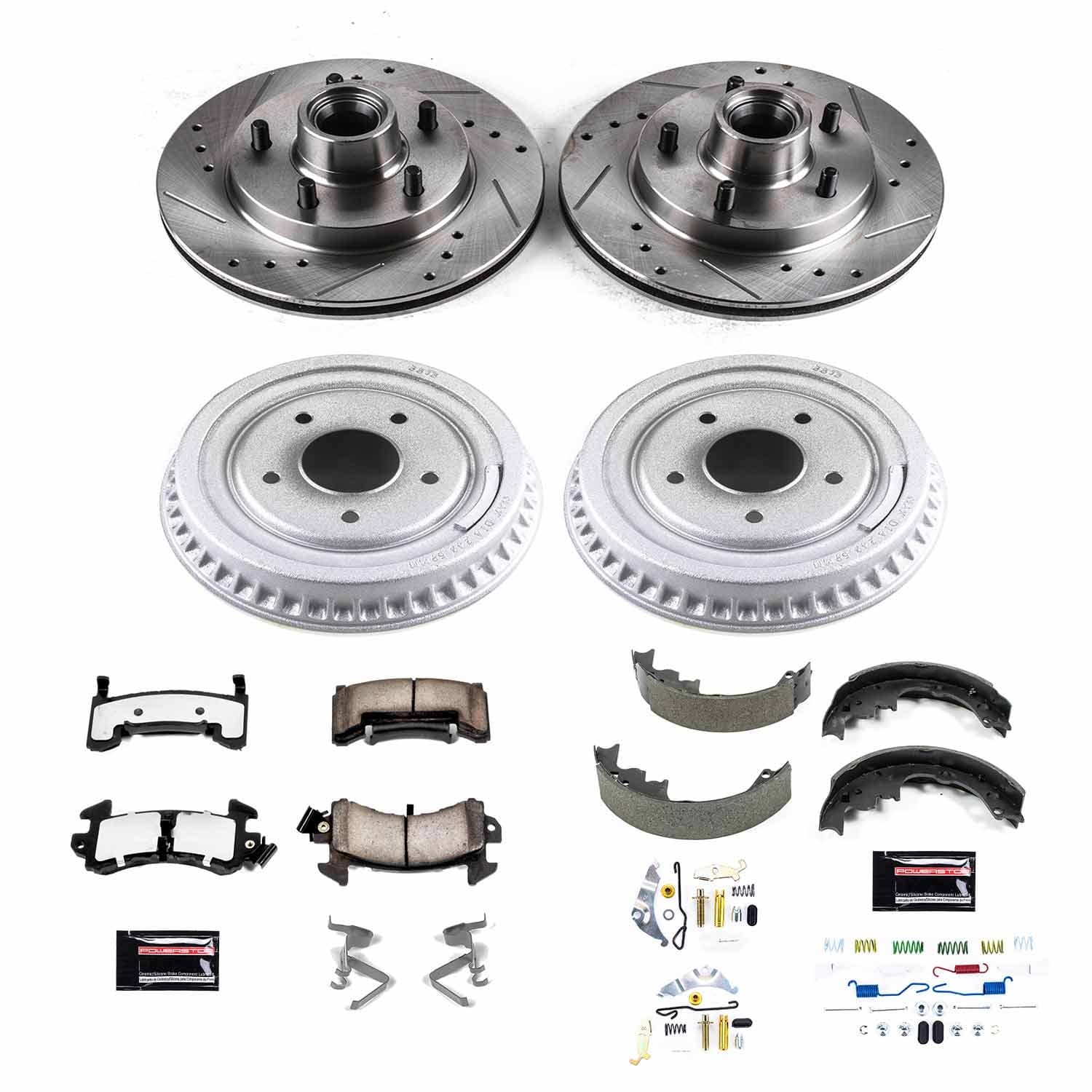 Power Stop - K15042DK-36 - Complete Vehicle Disc/Drum Brake Kit image 1