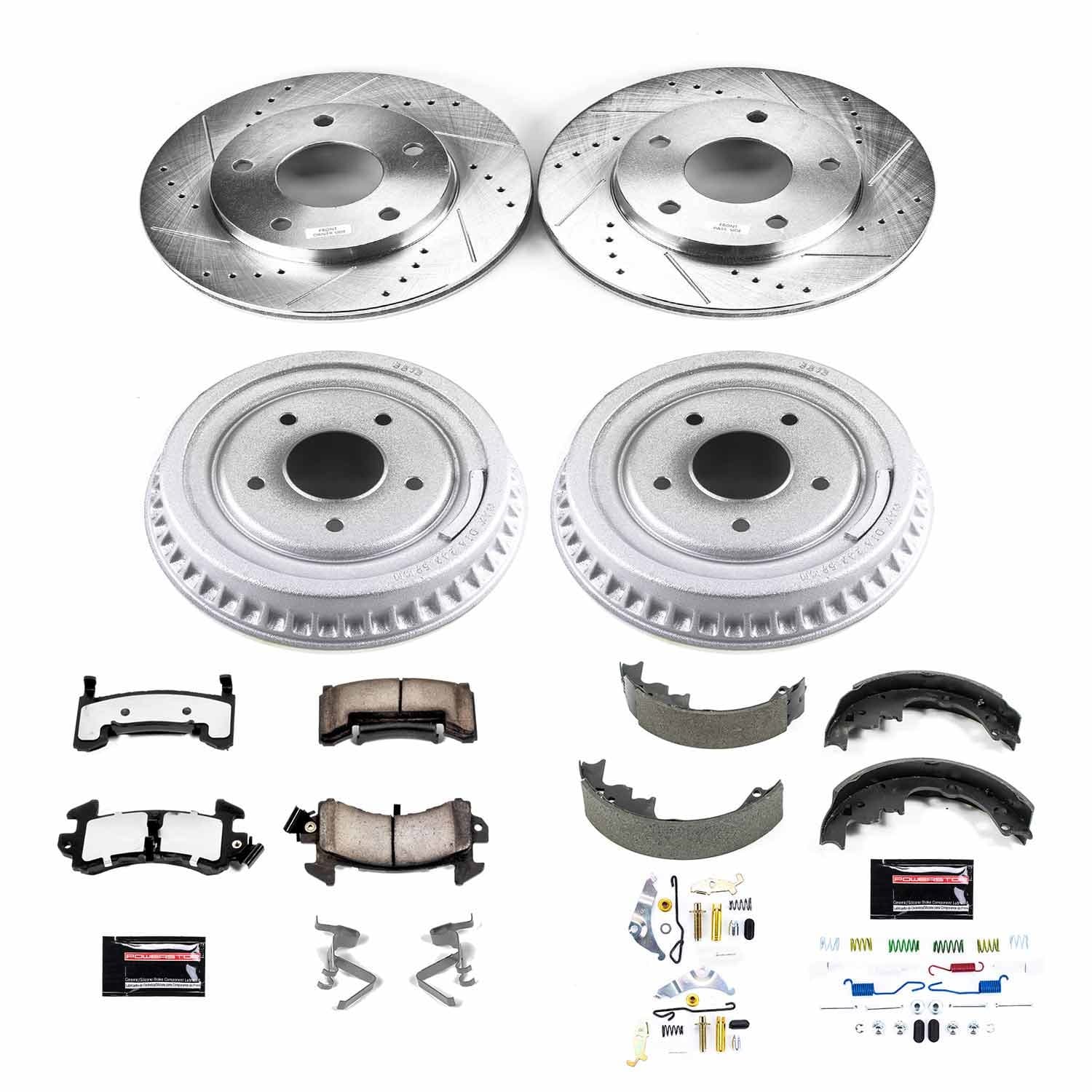 Power Stop - K15045DK-36 - Complete Vehicle Disc/Drum Brake Kit image 1