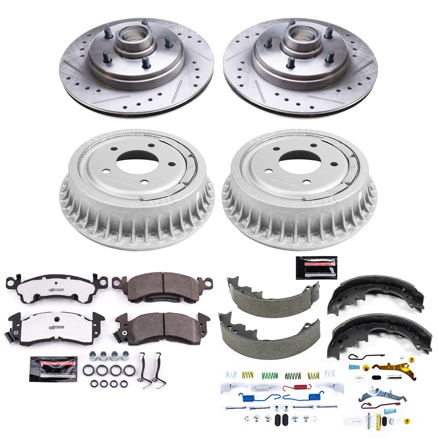 Power Stop - K15047DK-26 - Complete Vehicle Disc/Drum Brake Kit image 1