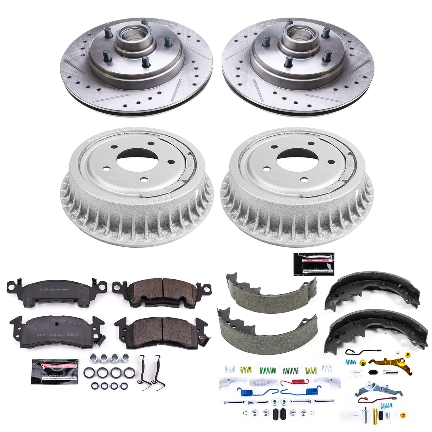 Power Stop - K15047DK - Complete Vehicle Disc/Drum Brake Kit image 1