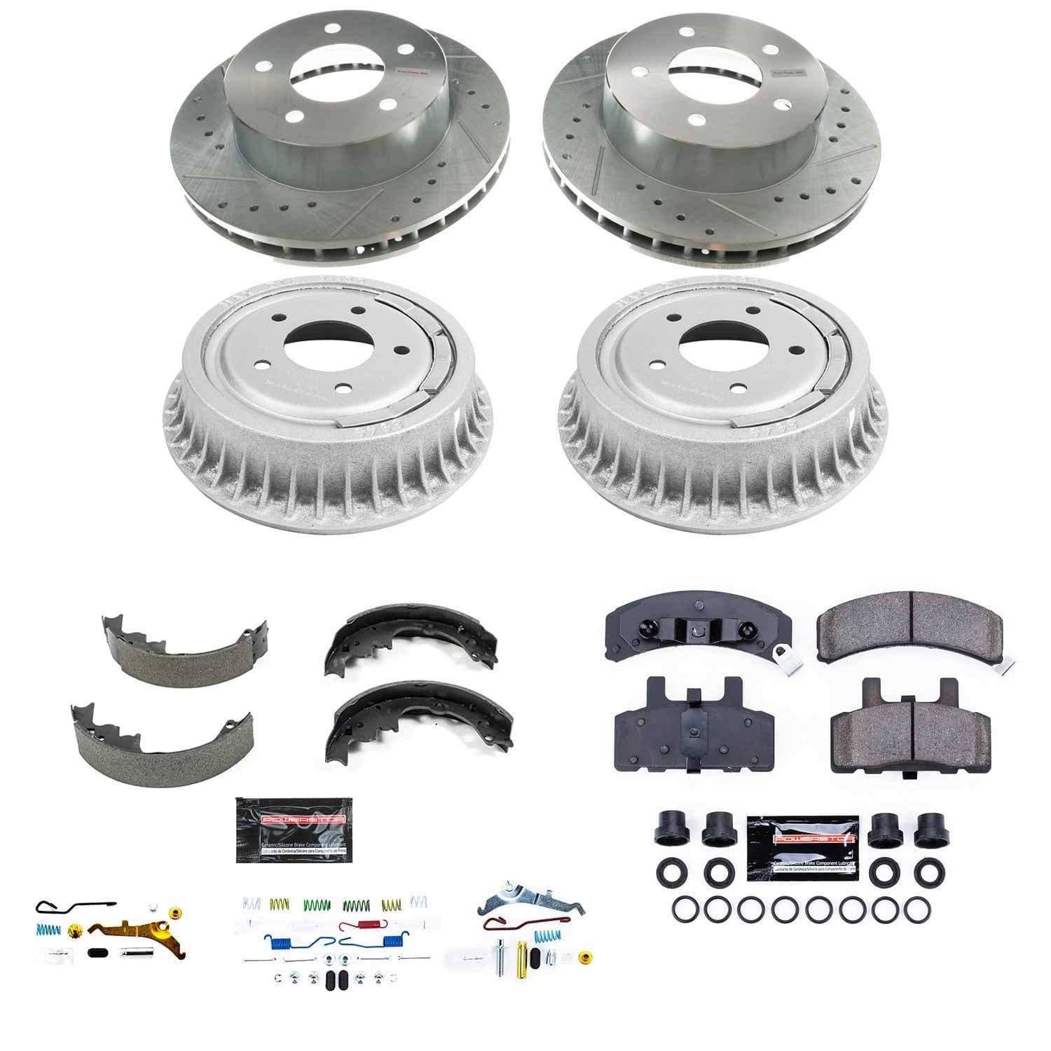 Power Stop - K15048DK - Complete Vehicle Disc/Drum Brake Kit image 1