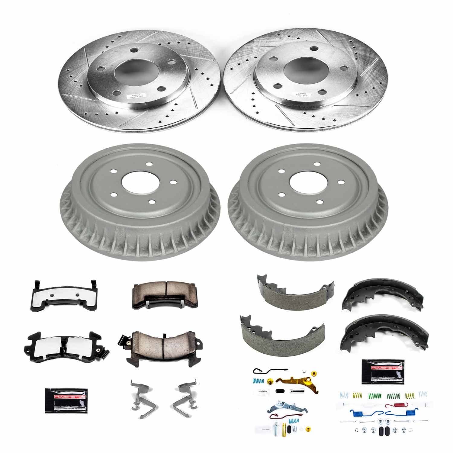 Power Stop - K15053DK-36 - Complete Vehicle Disc/Drum Brake Kit image 1