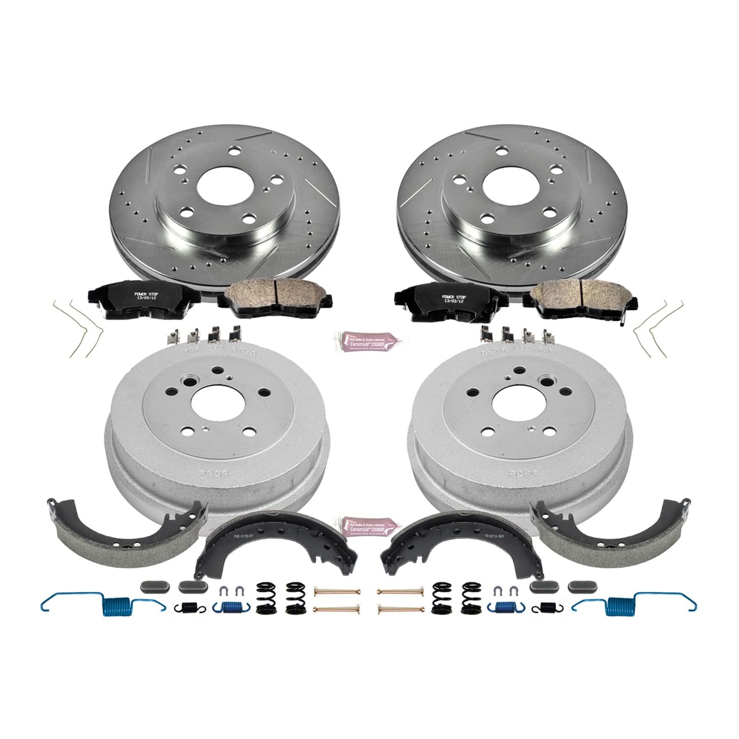 Power Stop - K15059DK - Complete Vehicle Disc/Drum Brake Kit image 1