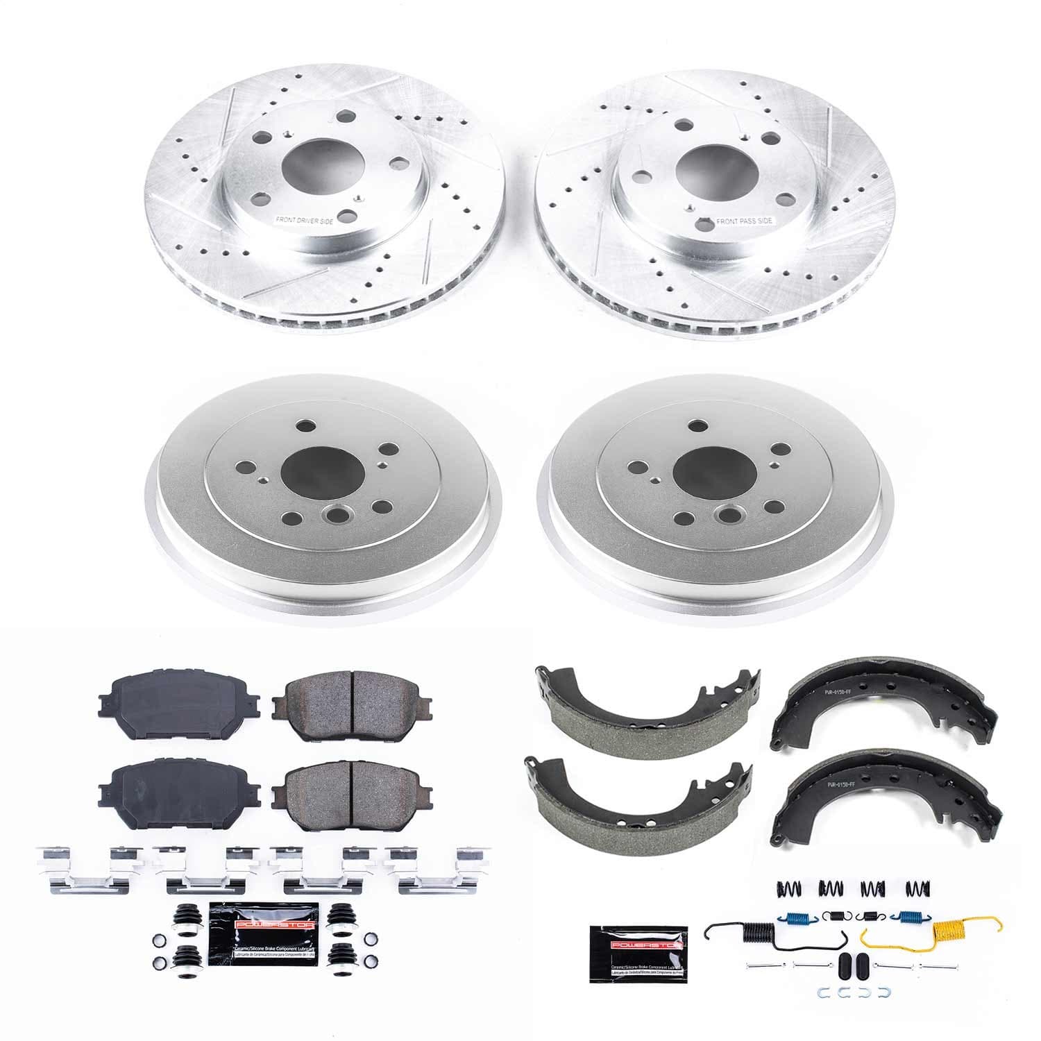 Power Stop - K15061DK - Complete Vehicle Disc/Drum Brake Kit image 1