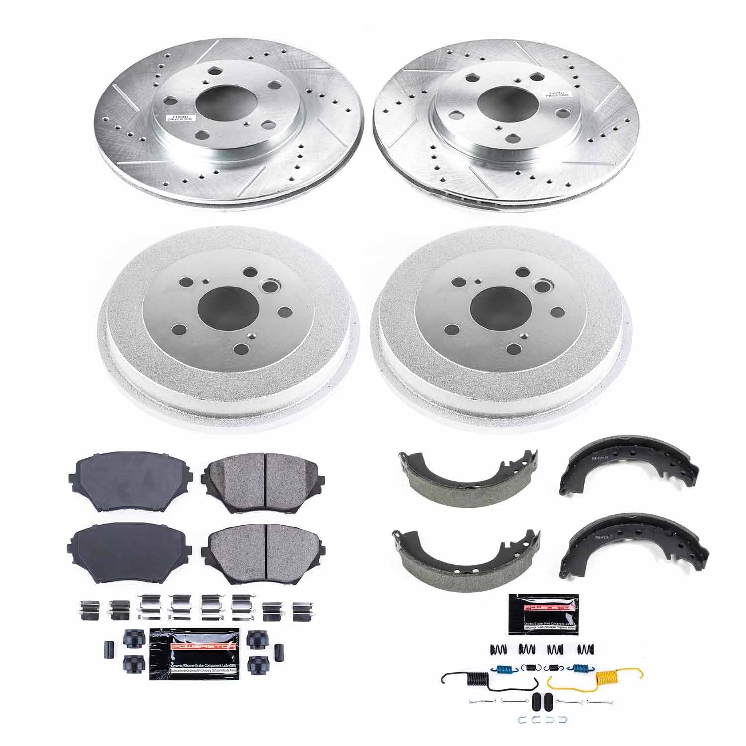 Power Stop - K15063DK - Complete Vehicle Disc/Drum Brake Kit image 1