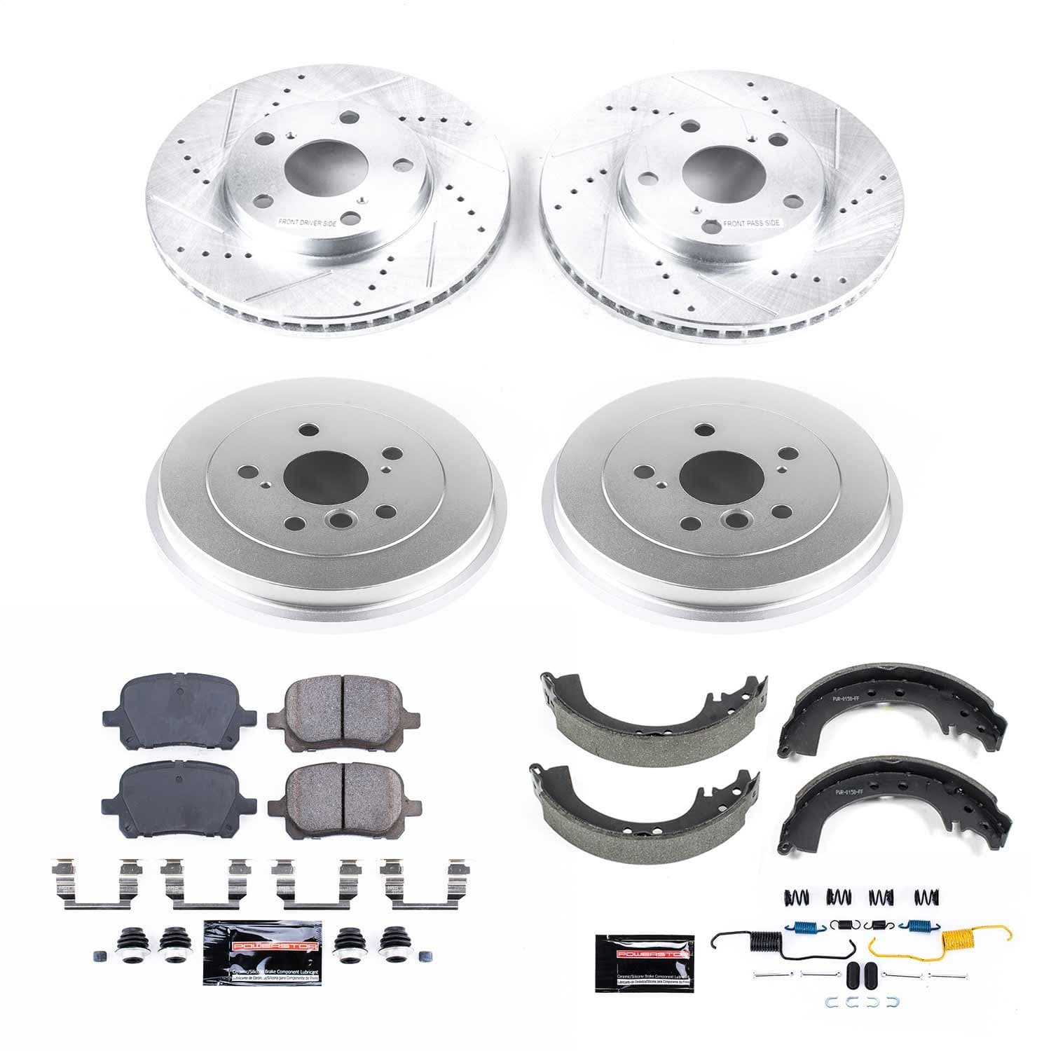 Power Stop - K15065DK - Complete Vehicle Disc/Drum Brake Kit image 1
