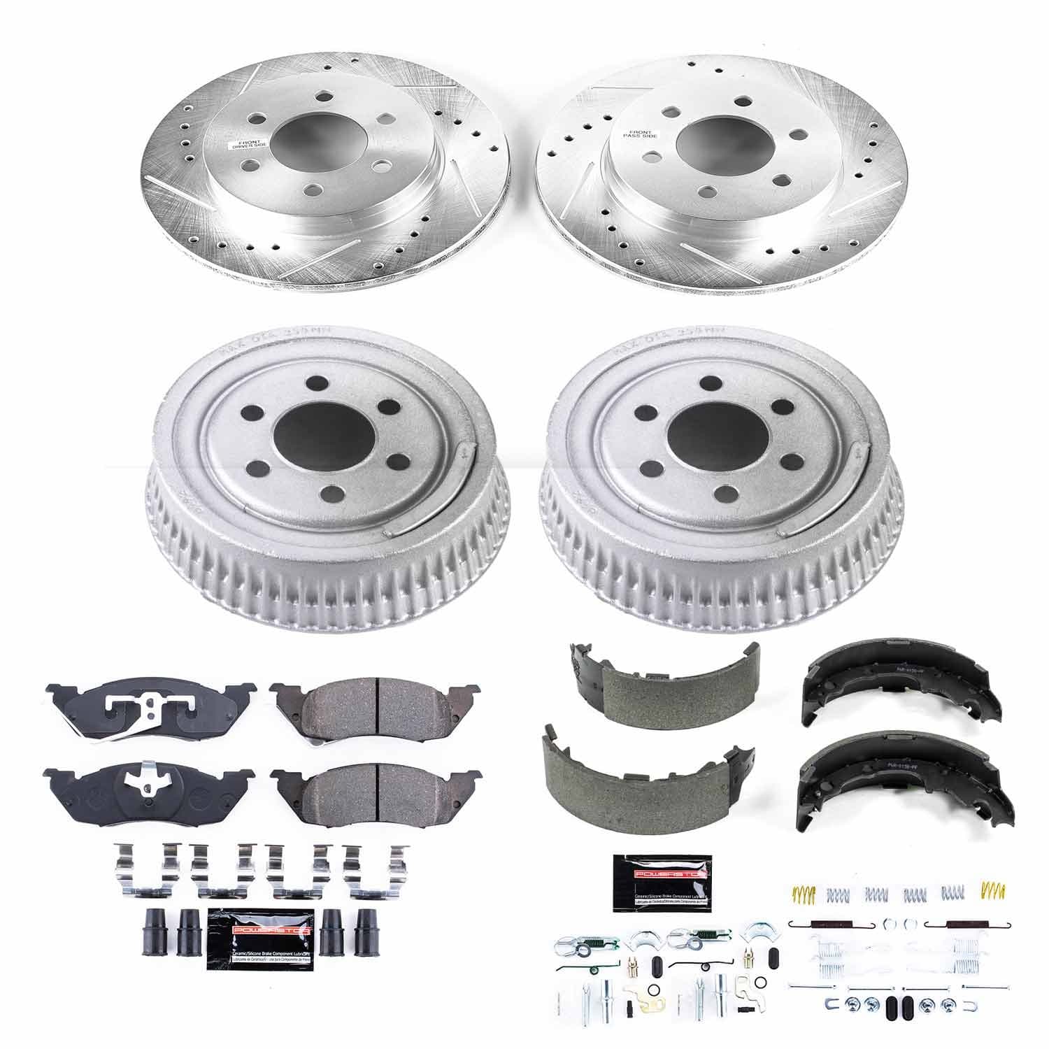 Power Stop - K15070DK - Complete Vehicle Disc/Drum Brake Kit image 1