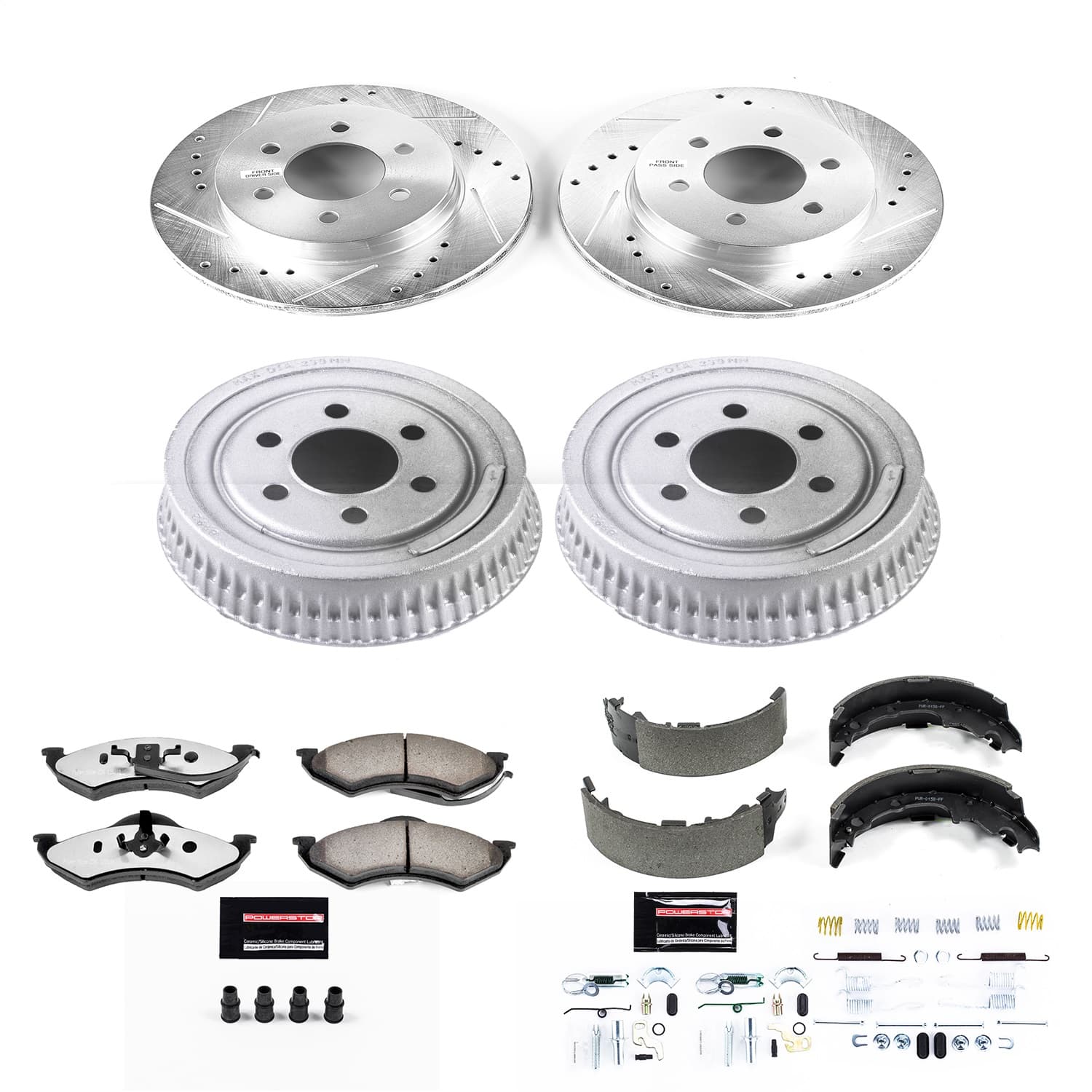 Power Stop - K15071DK-36 - Complete Vehicle Disc/Drum Brake Kit image 1