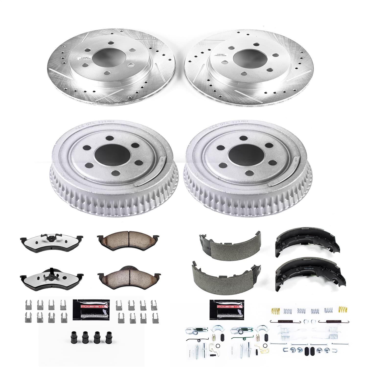 Power Stop - K15072DK-36 - Complete Vehicle Disc/Drum Brake Kit image 1