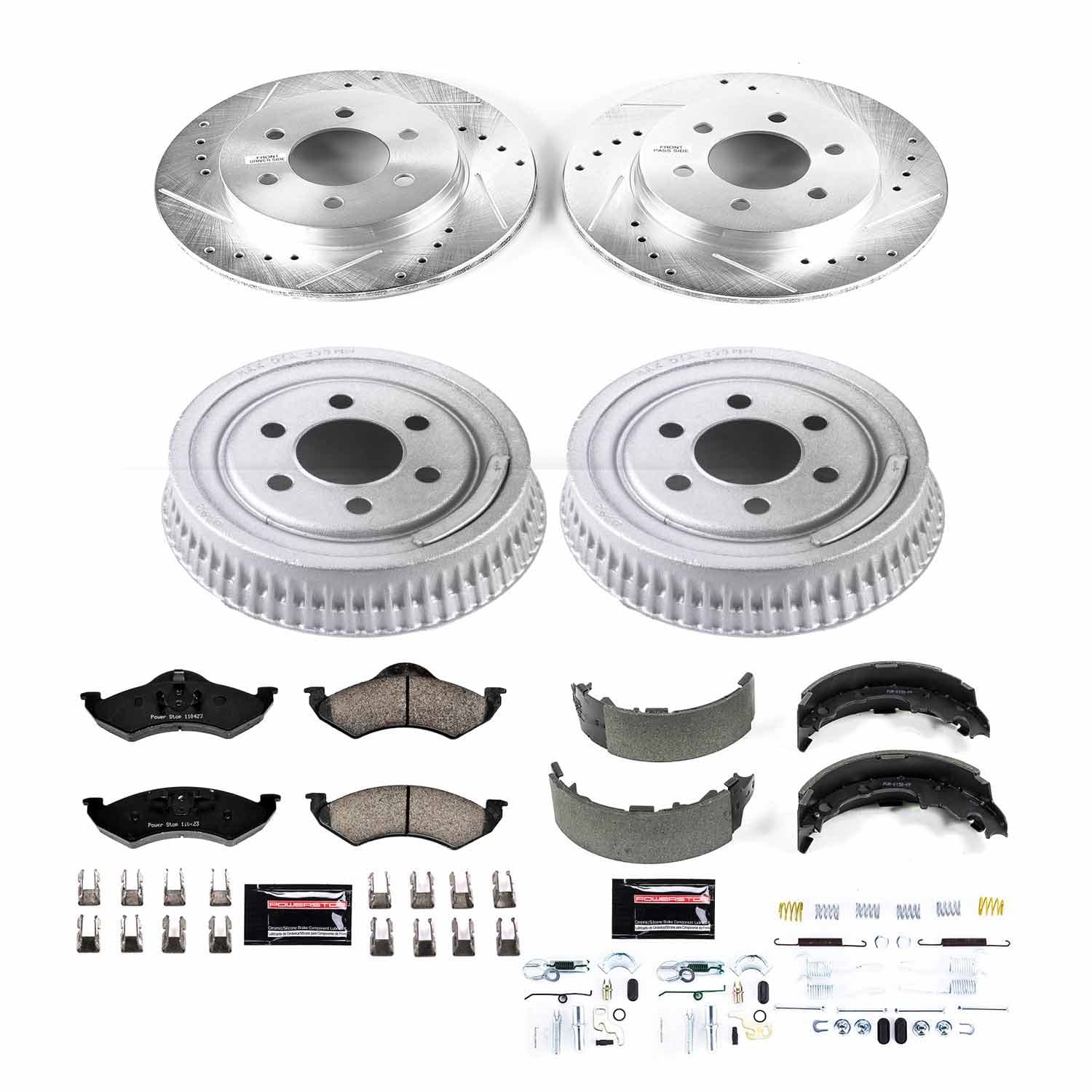Power Stop - K15072DK - Complete Vehicle Disc/Drum Brake Kit image 1