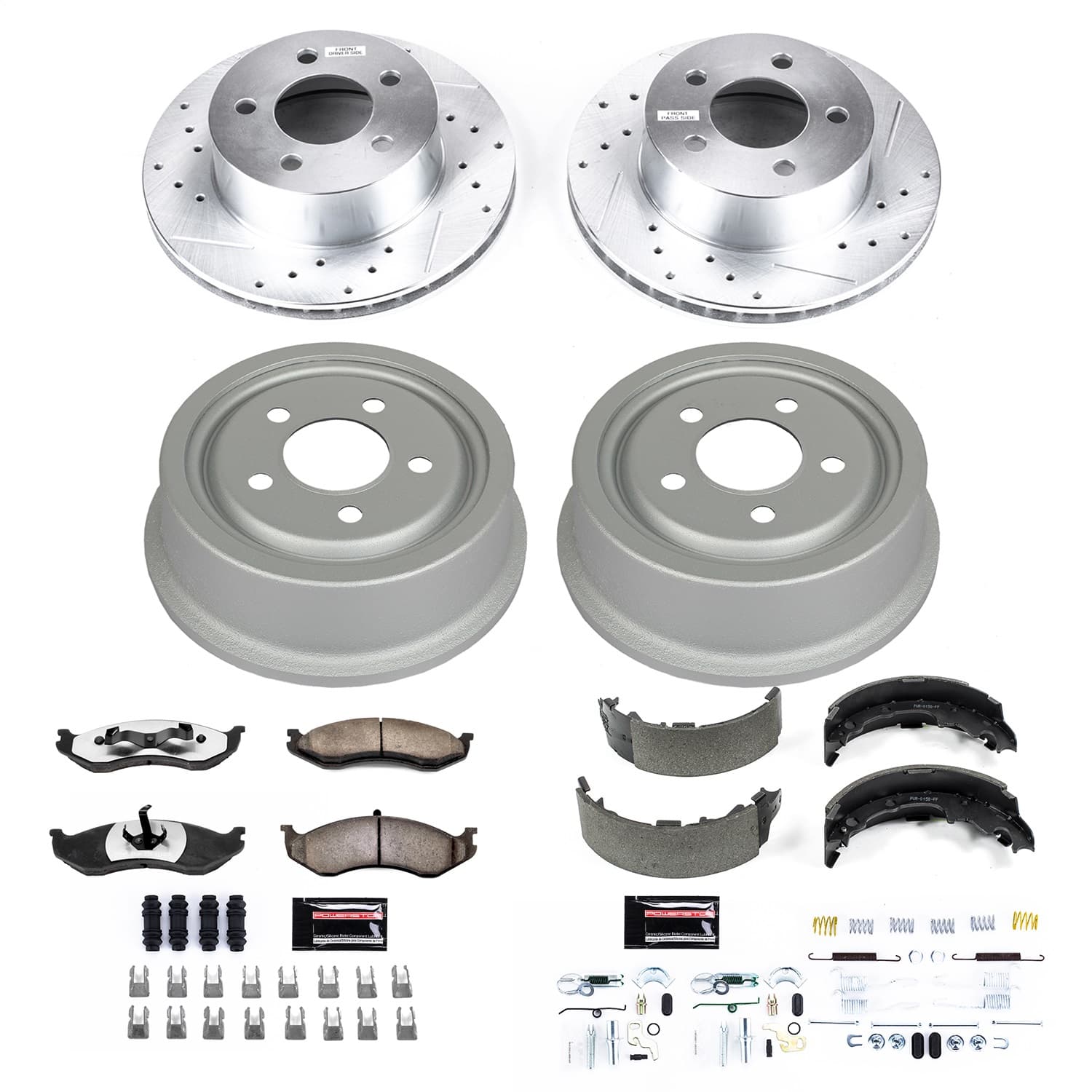 Power Stop - K15073DK-36 - Complete Vehicle Disc/Drum Brake Kit image 1