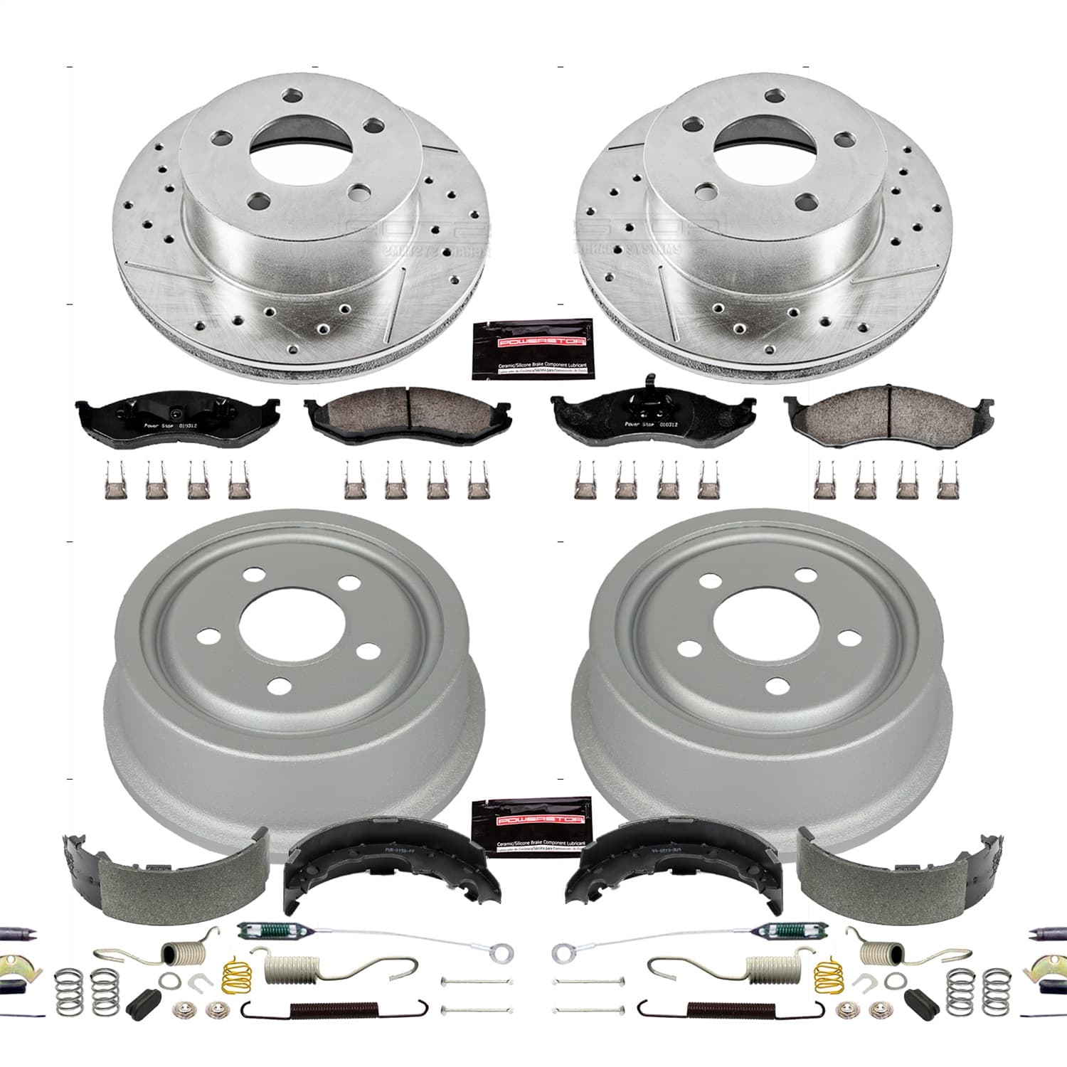 Power Stop - K15073DK - Complete Vehicle Disc/Drum Brake Kit image 1