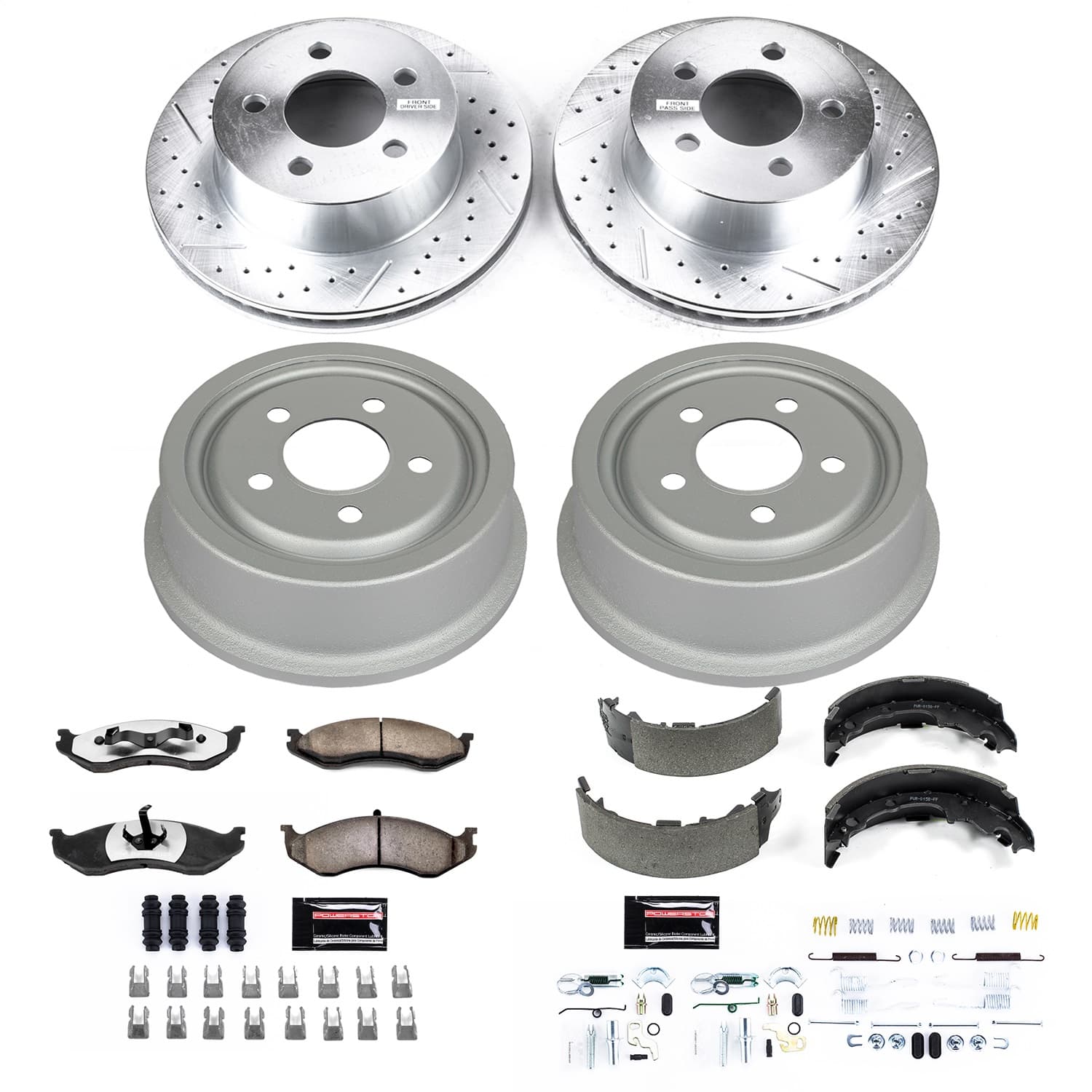 Power Stop - K15075DK-36 - Complete Vehicle Disc/Drum Brake Kit image 1