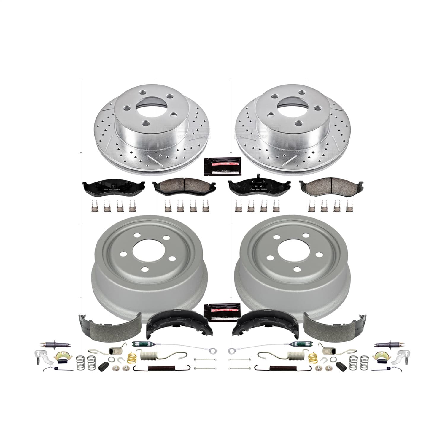 Power Stop - K15075DK - Complete Vehicle Disc/Drum Brake Kit image 1