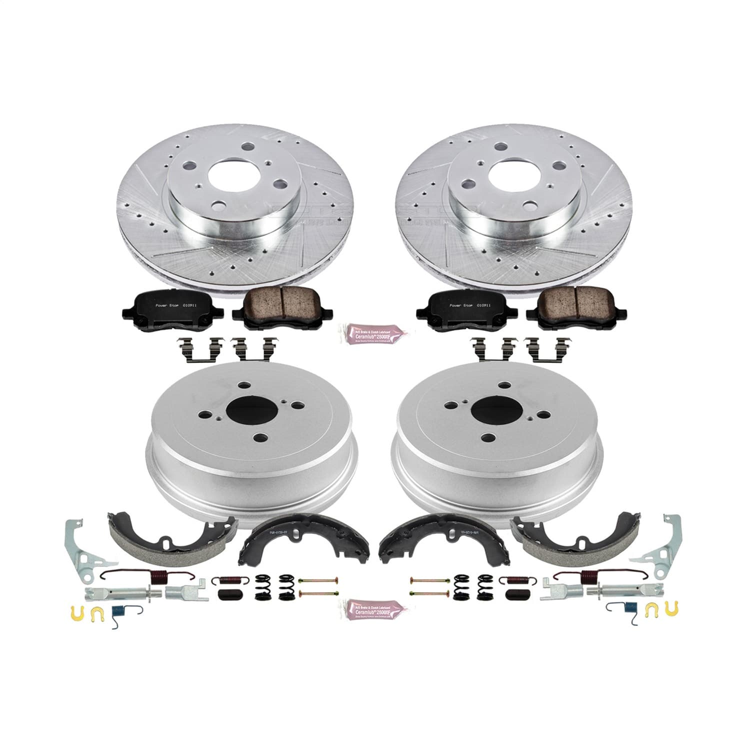 Power Stop - K15078DK - Complete Vehicle Disc/Drum Brake Kit image 1