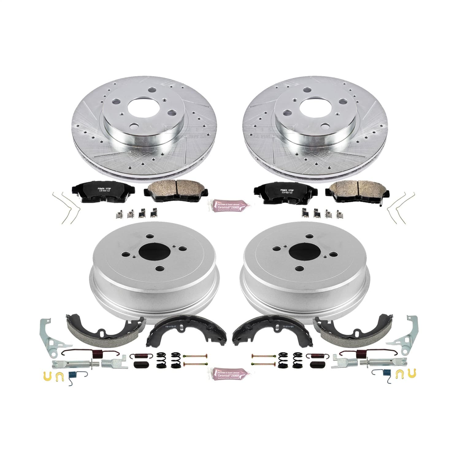 Power Stop - K15079DK - Complete Vehicle Disc/Drum Brake Kit image 1