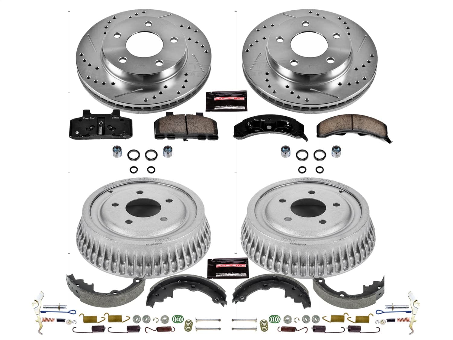 Power Stop - K15081DK - Complete Vehicle Disc/Drum Brake Kit image 1
