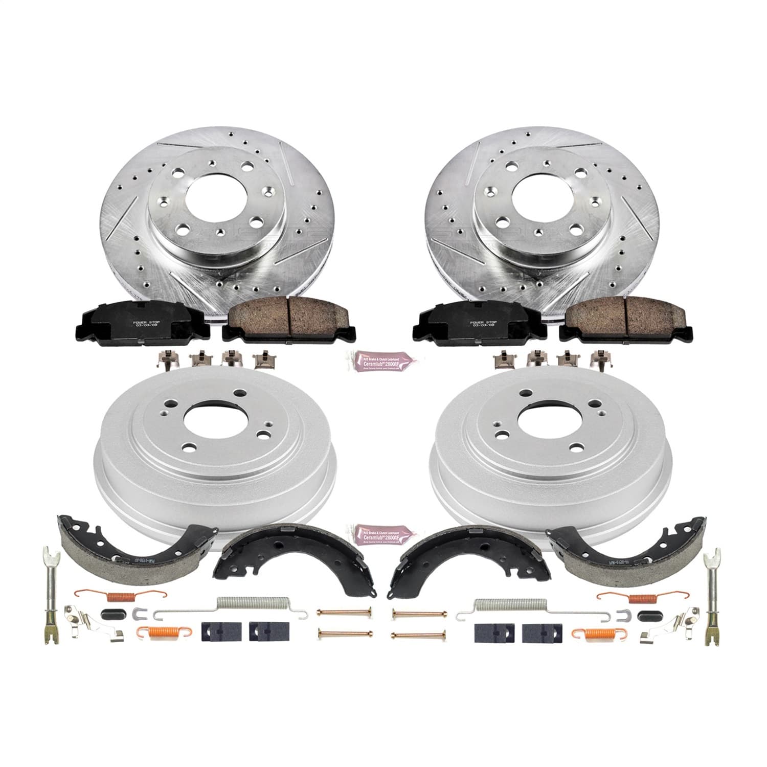 Power Stop - K15085DK - Complete Vehicle Disc/Drum Brake Kit image 1