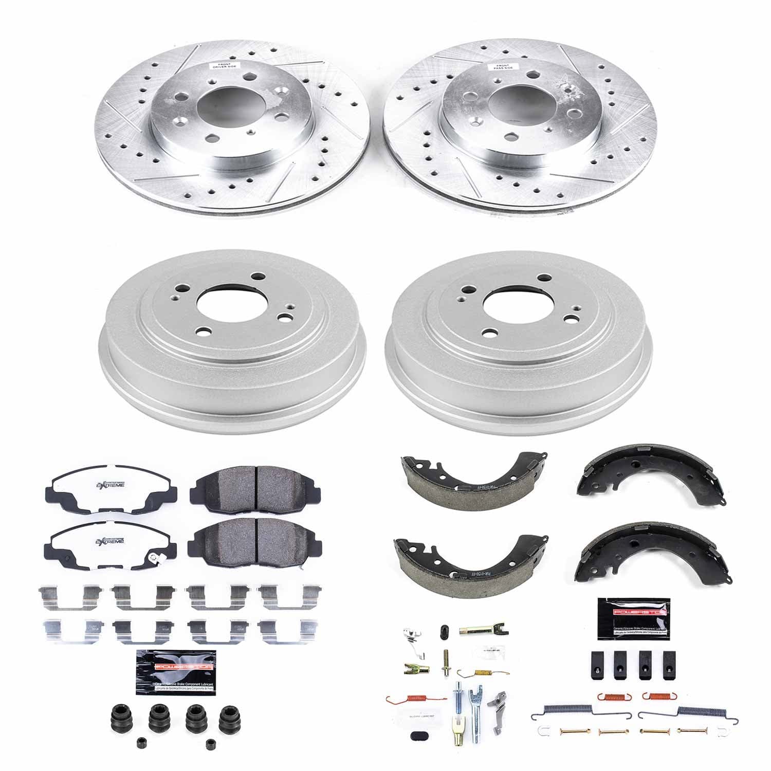 Power Stop - K15086DK-26 - Complete Vehicle Disc/Drum Brake Kit image 1