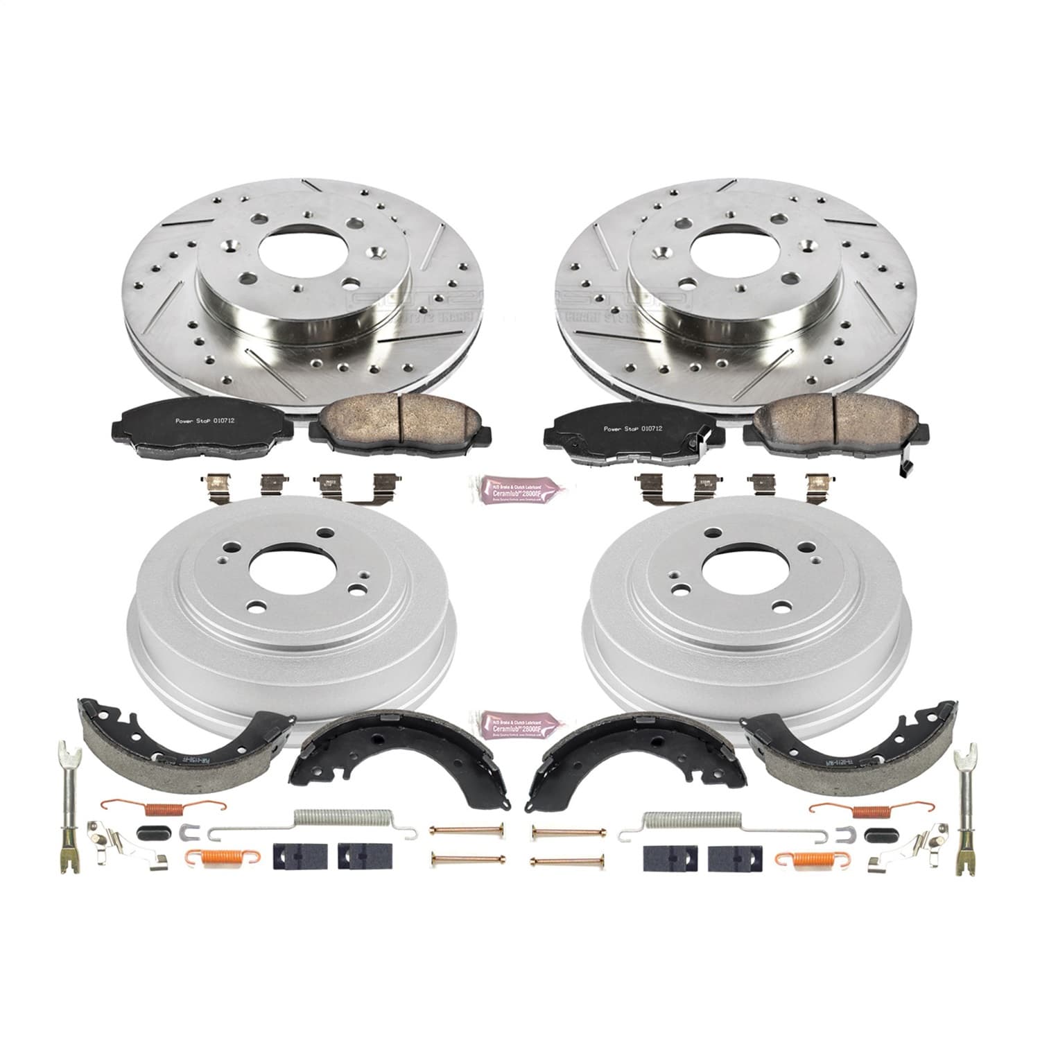 Power Stop - K15086DK - Complete Vehicle Disc/Drum Brake Kit image 1