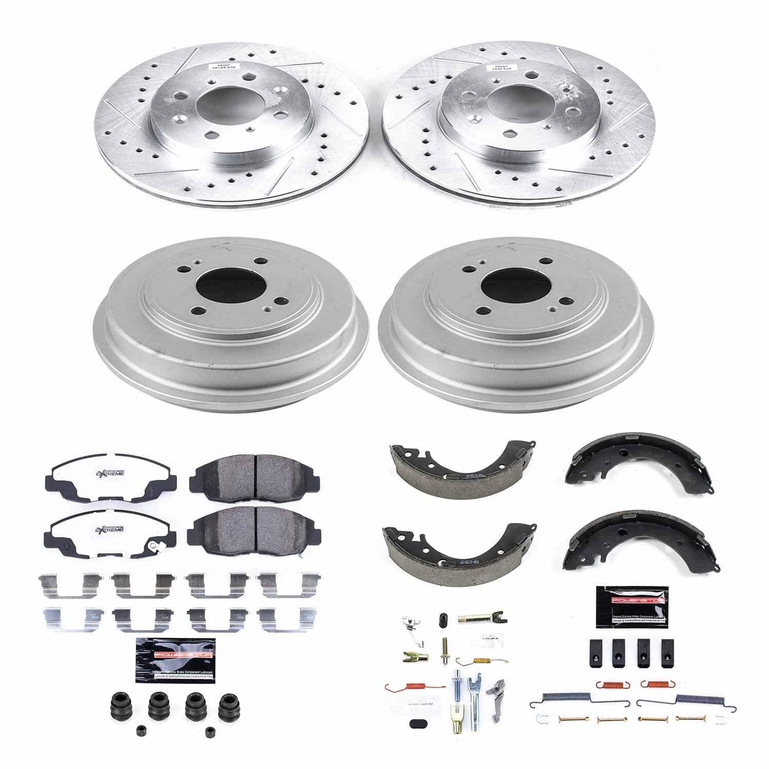 Power Stop - K15087DK-26 - Complete Vehicle Disc/Drum Brake Kit image 1