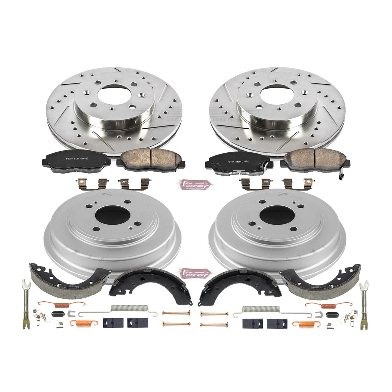 Power Stop - K15087DK - Complete Vehicle Disc/Drum Brake Kit image 1