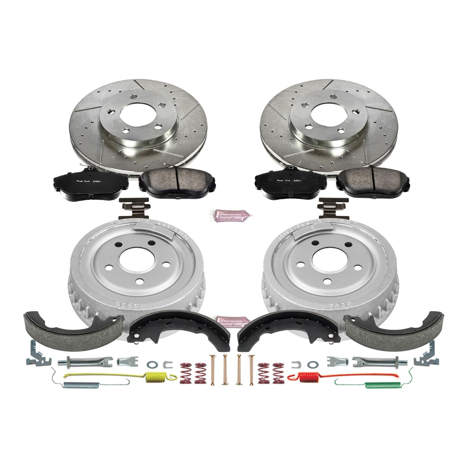 Power Stop - K15101DK - Complete Vehicle Disc/Drum Brake Kit image 1