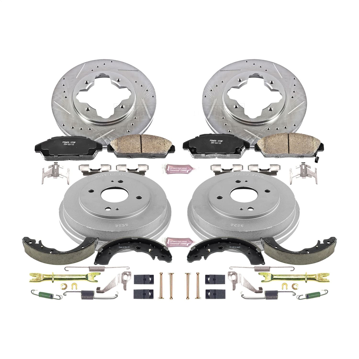 Power Stop - K15104DK - Complete Vehicle Disc/Drum Brake Kit image 1