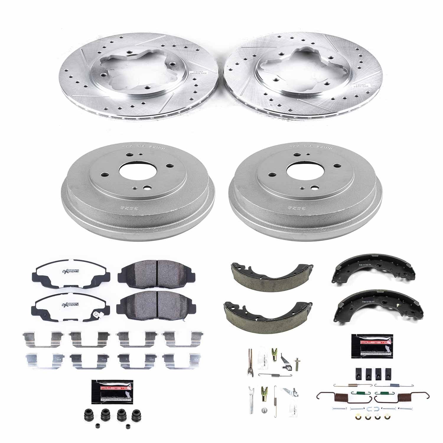Power Stop - K15105DK-26 - Complete Vehicle Disc/Drum Brake Kit image 1
