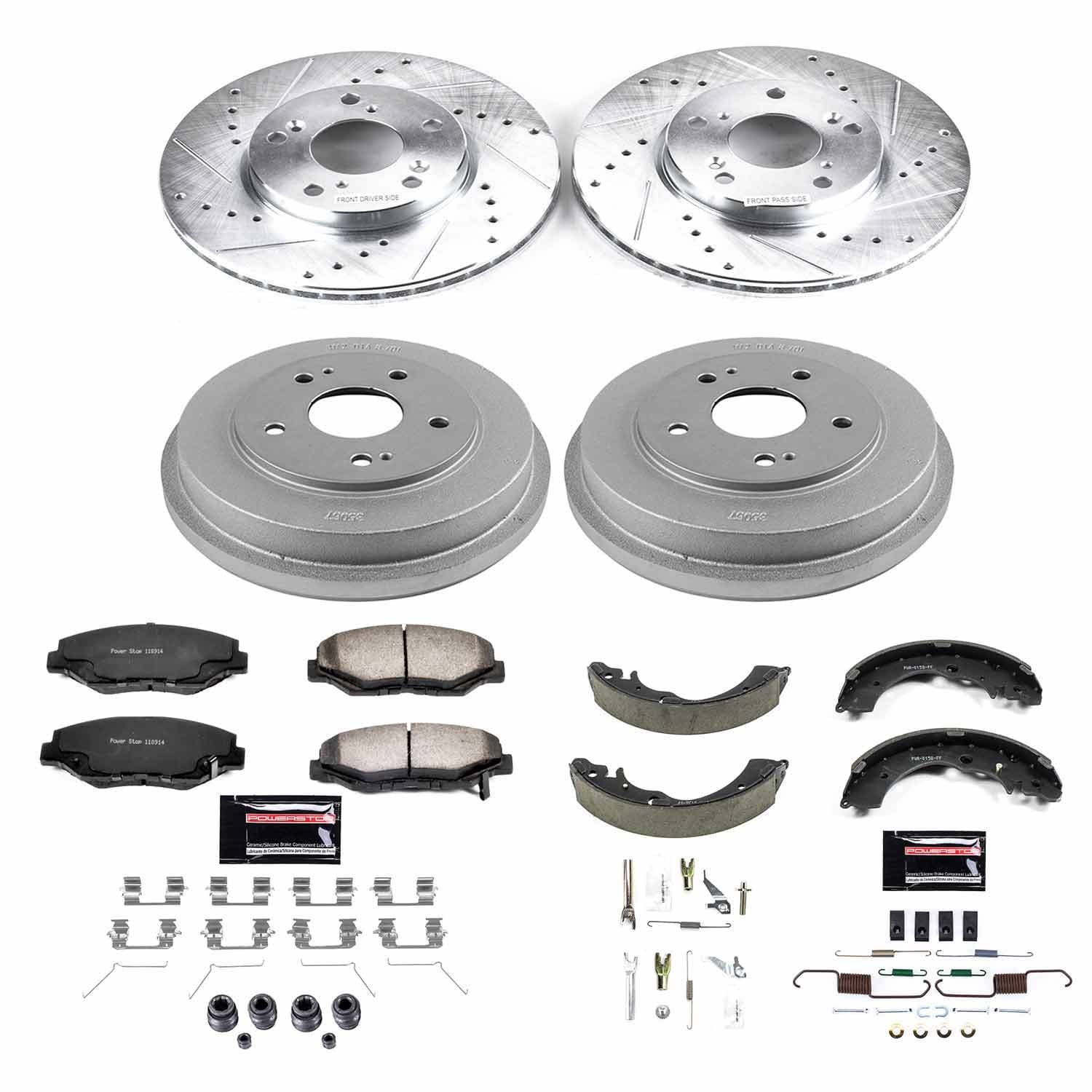 Power Stop - K15107DK-36 - Complete Vehicle Disc/Drum Brake Kit image 1