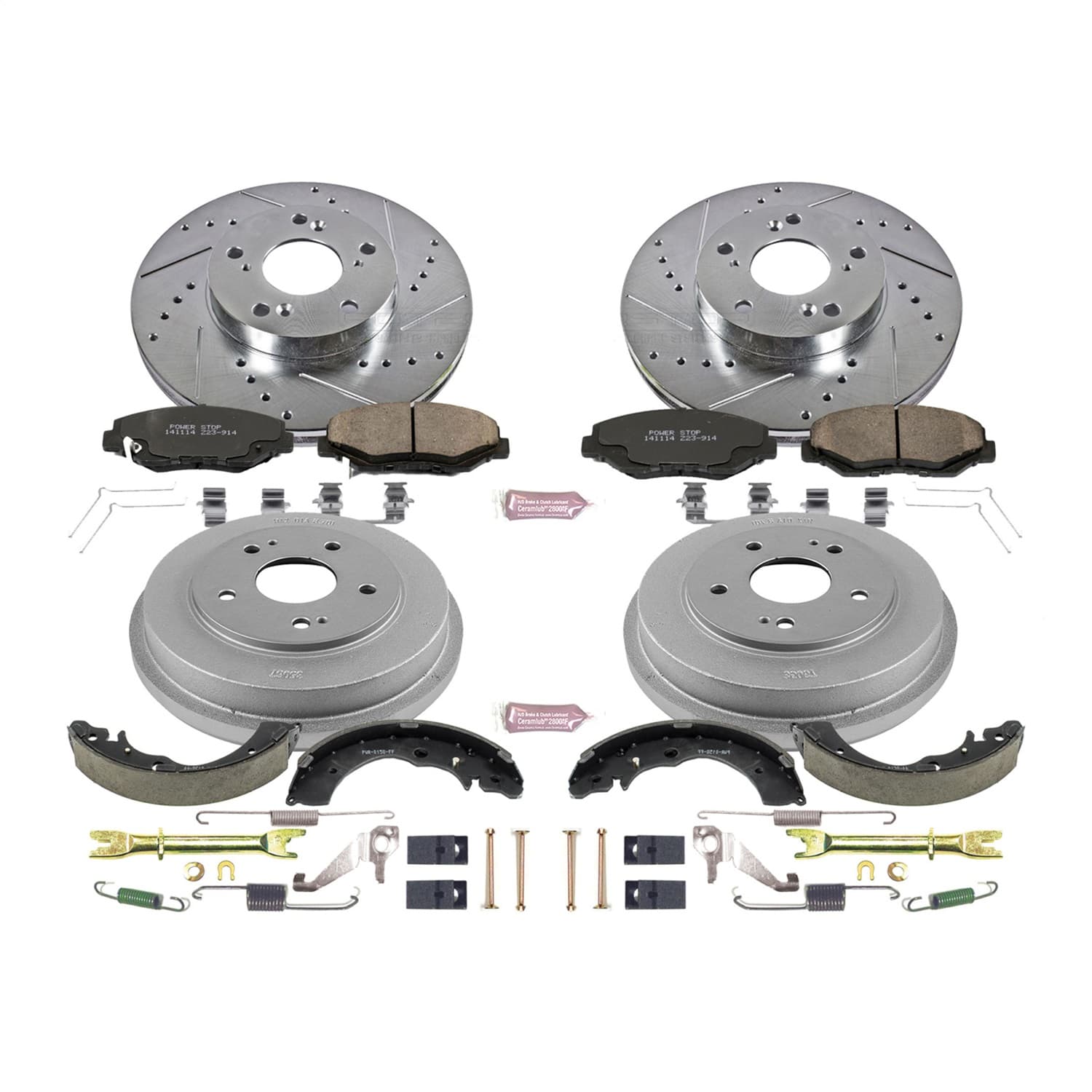 Power Stop - K15107DK - Complete Vehicle Disc/Drum Brake Kit image 1