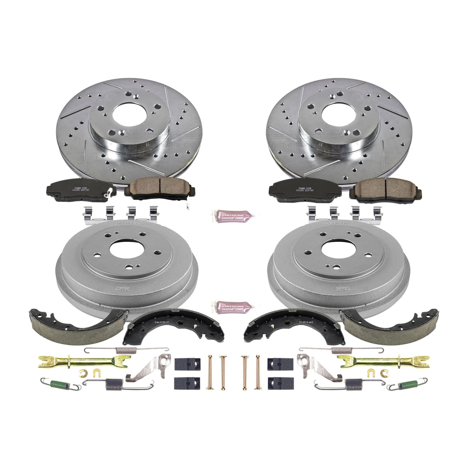 Power Stop - K15109DK - Complete Vehicle Disc/Drum Brake Kit image 1
