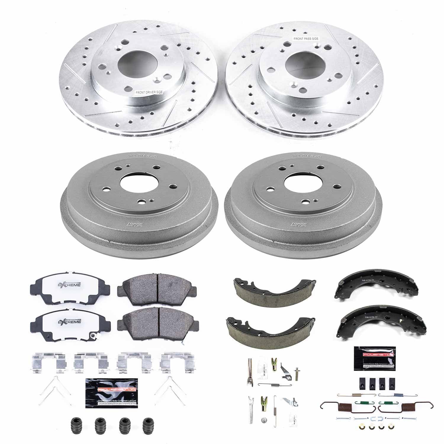 Power Stop - K15110DK-26 - Complete Vehicle Disc/Drum Brake Kit image 1