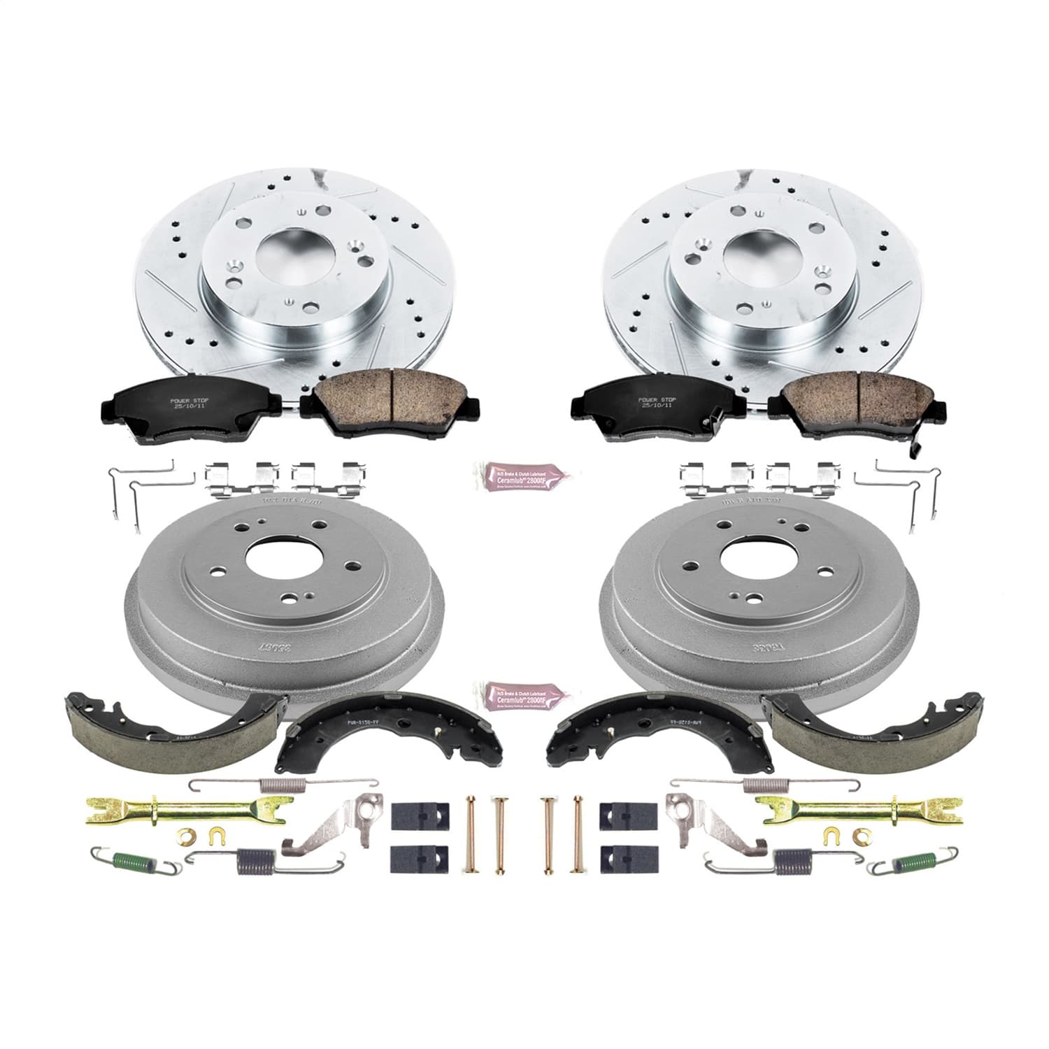 Power Stop - K15112DK - Complete Vehicle Disc/Drum Brake Kit image 1