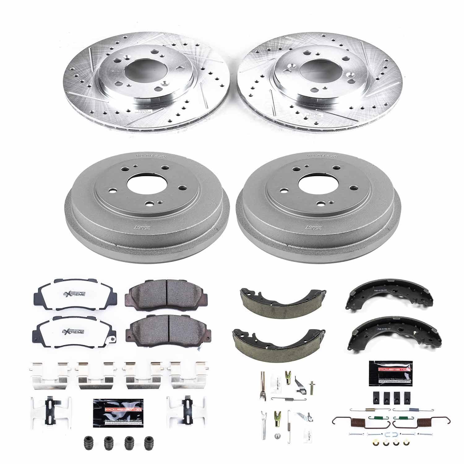 Power Stop - K15114DK-26 - Complete Vehicle Disc/Drum Brake Kit image 1