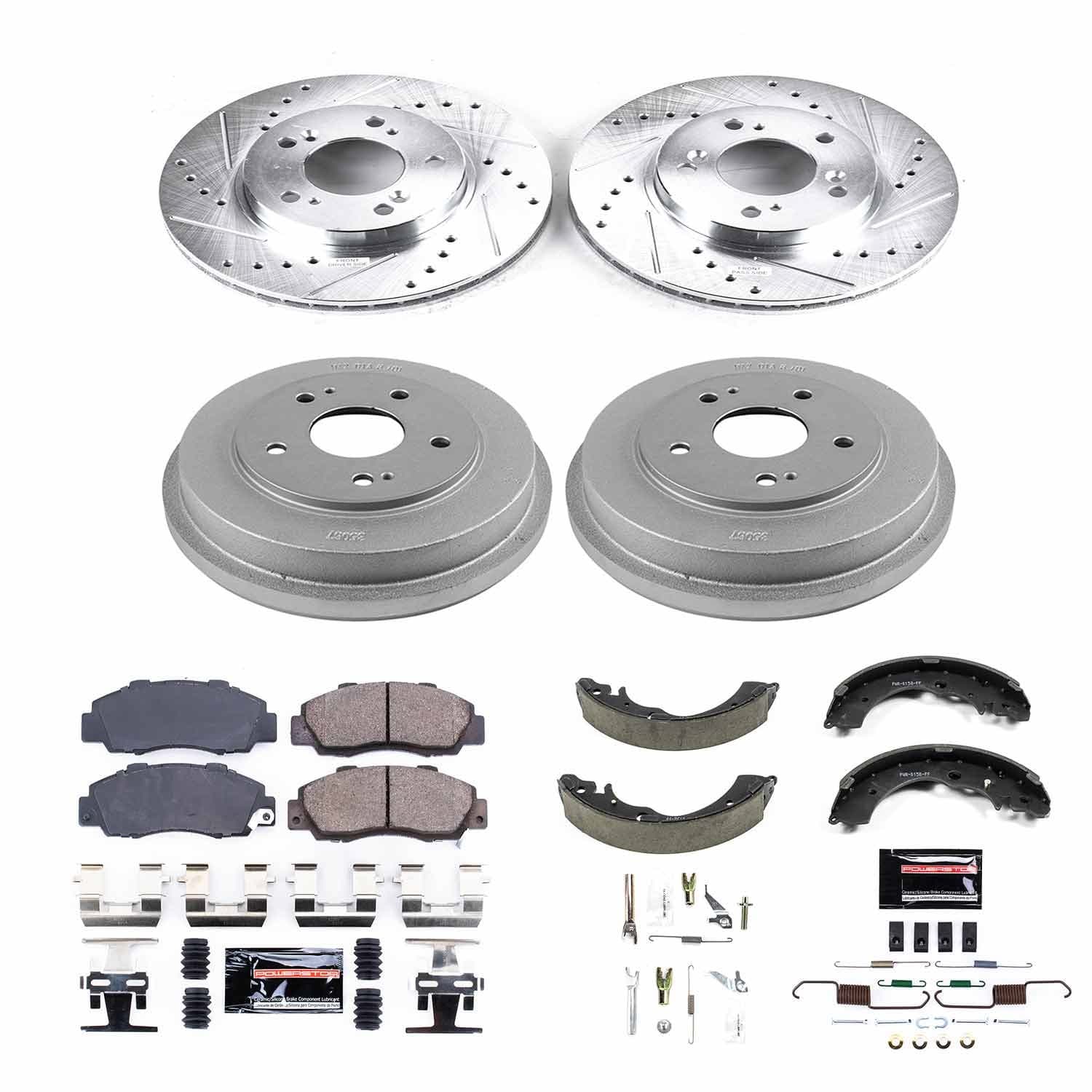 Power Stop - K15114DK - Complete Vehicle Disc/Drum Brake Kit image 1